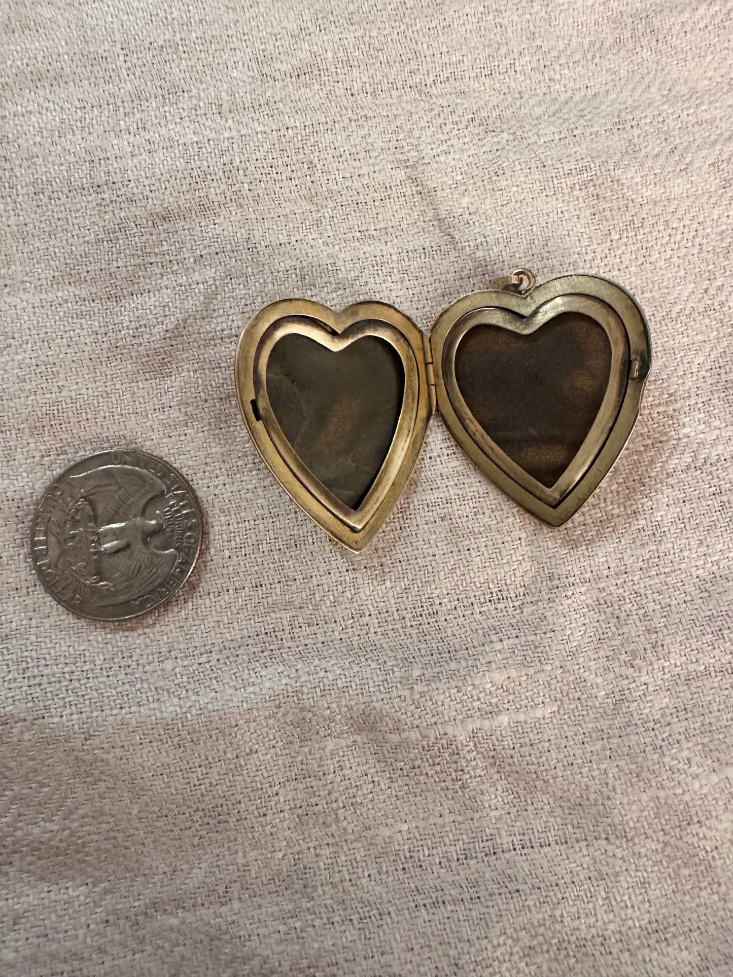 14k Gold Cased Engraved and Engine Turned Locket