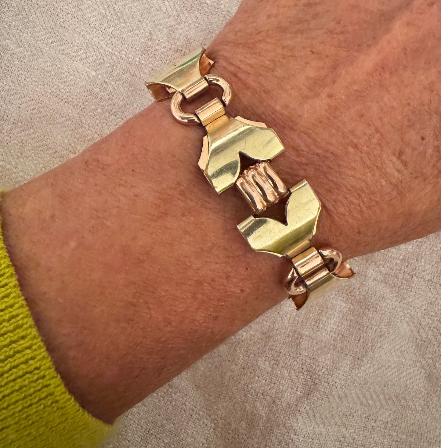 Vintage Kreisler 2-Tone Gold Filled Bracelet