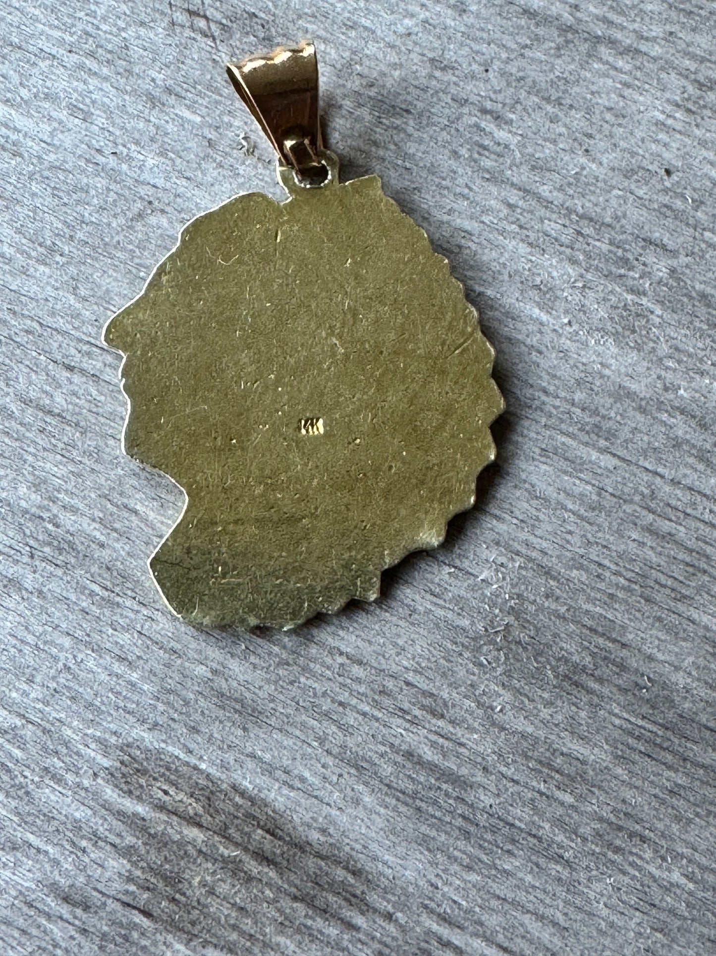 Rare Enameled Indian Chief Charm