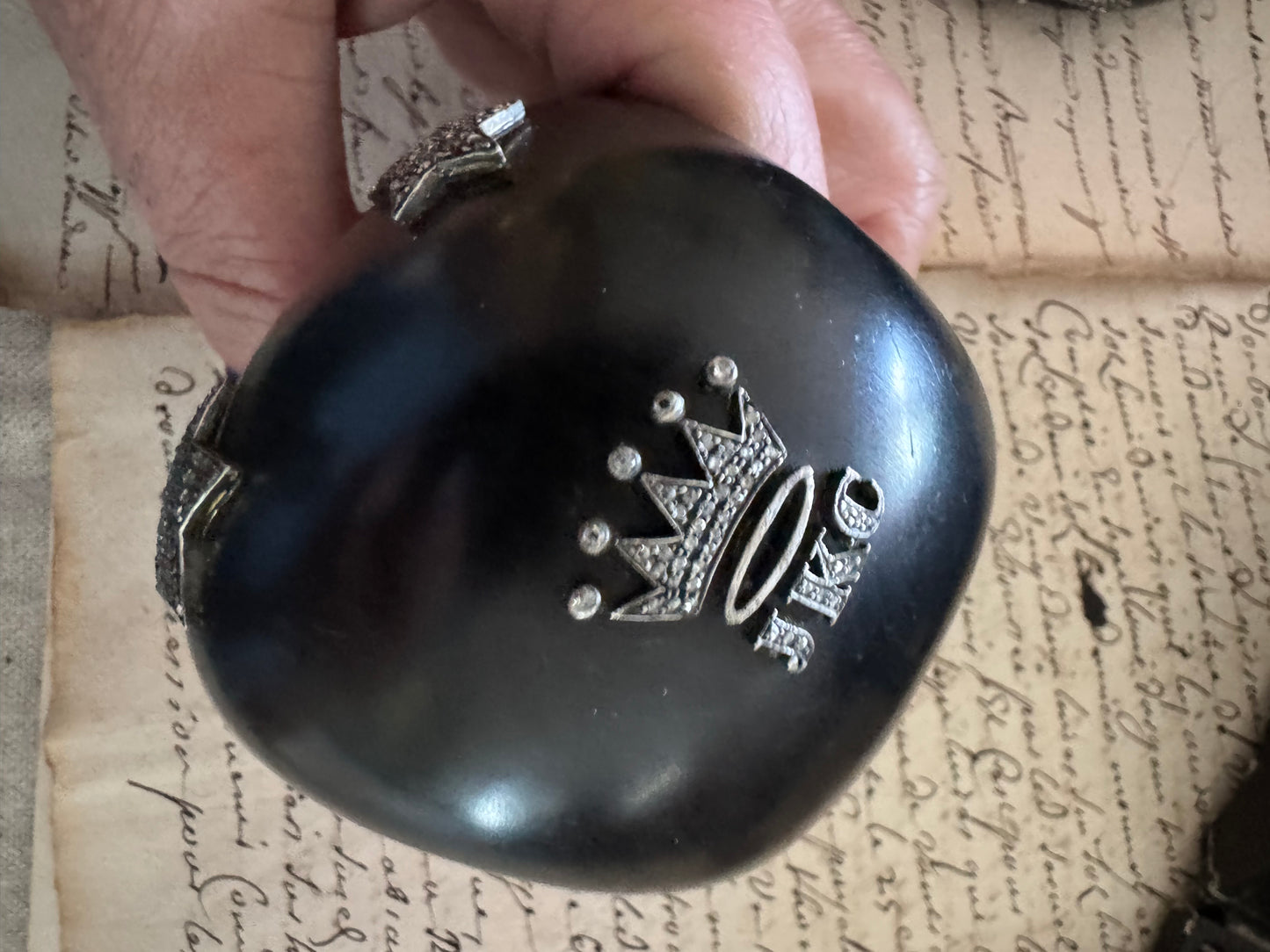 JKC Diamond and Extra Wide Ebony and Stars Cuff