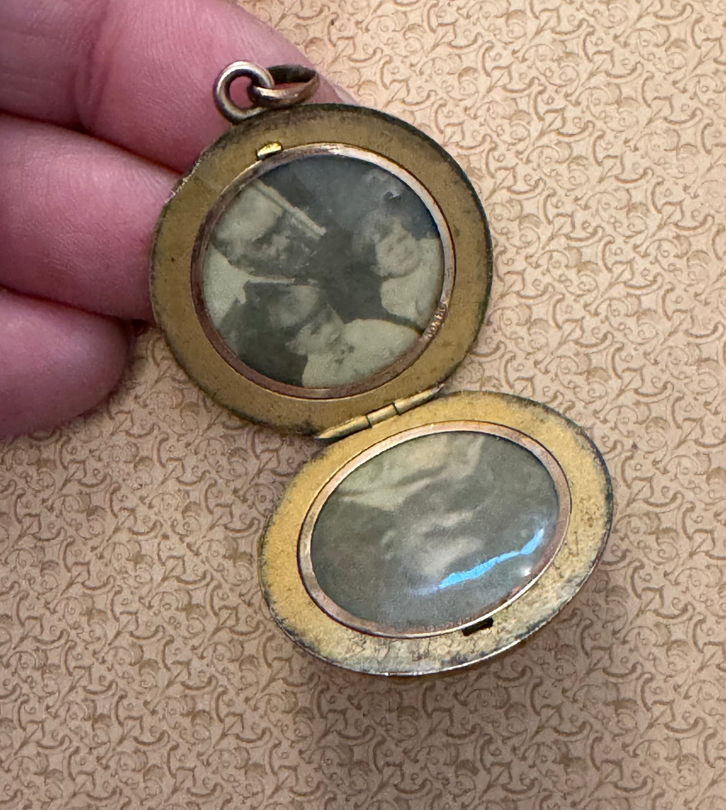 Antique Gold Filled Horse and Rider Locket