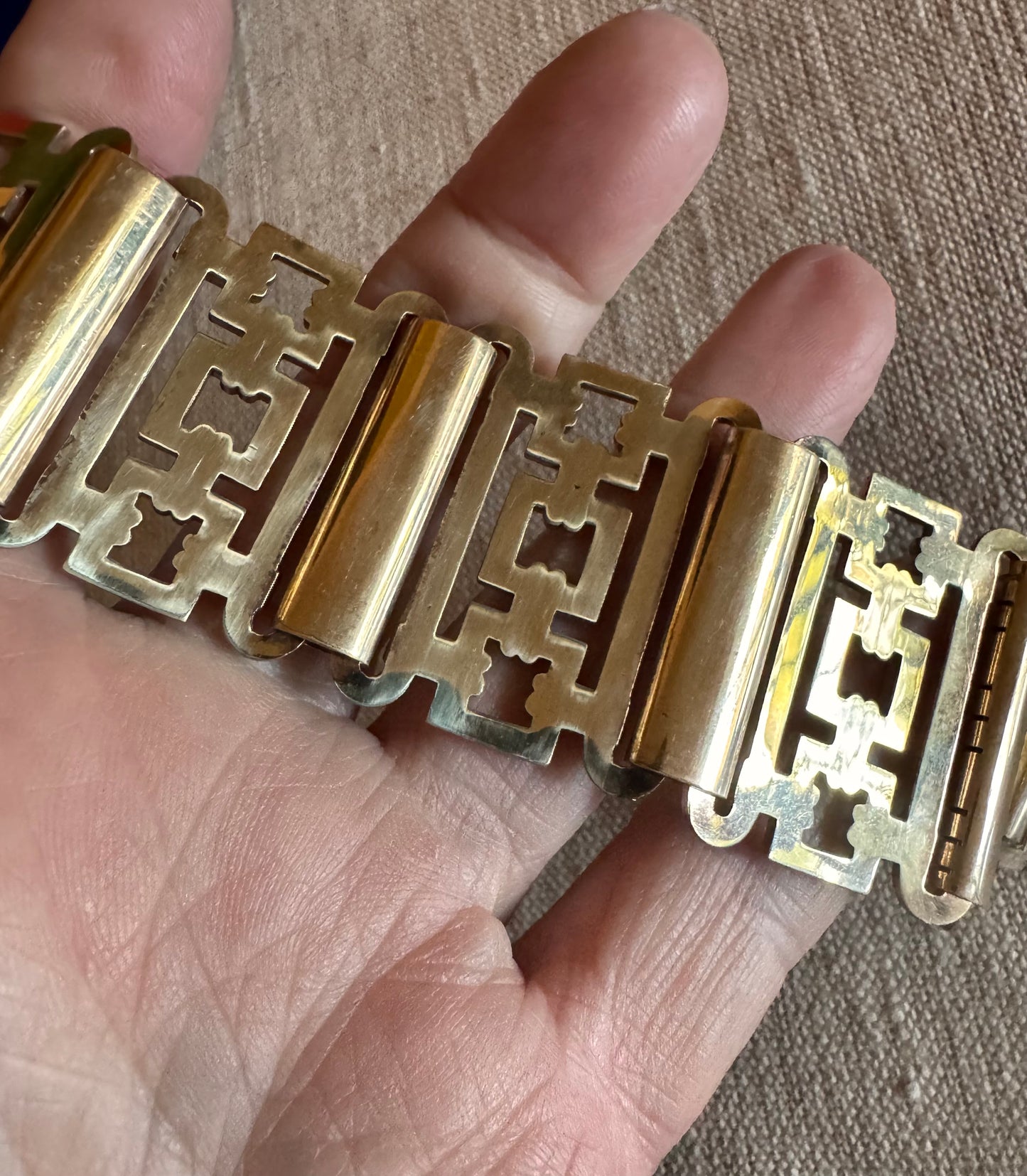 Incredible Gold Filled Retro Bracelet