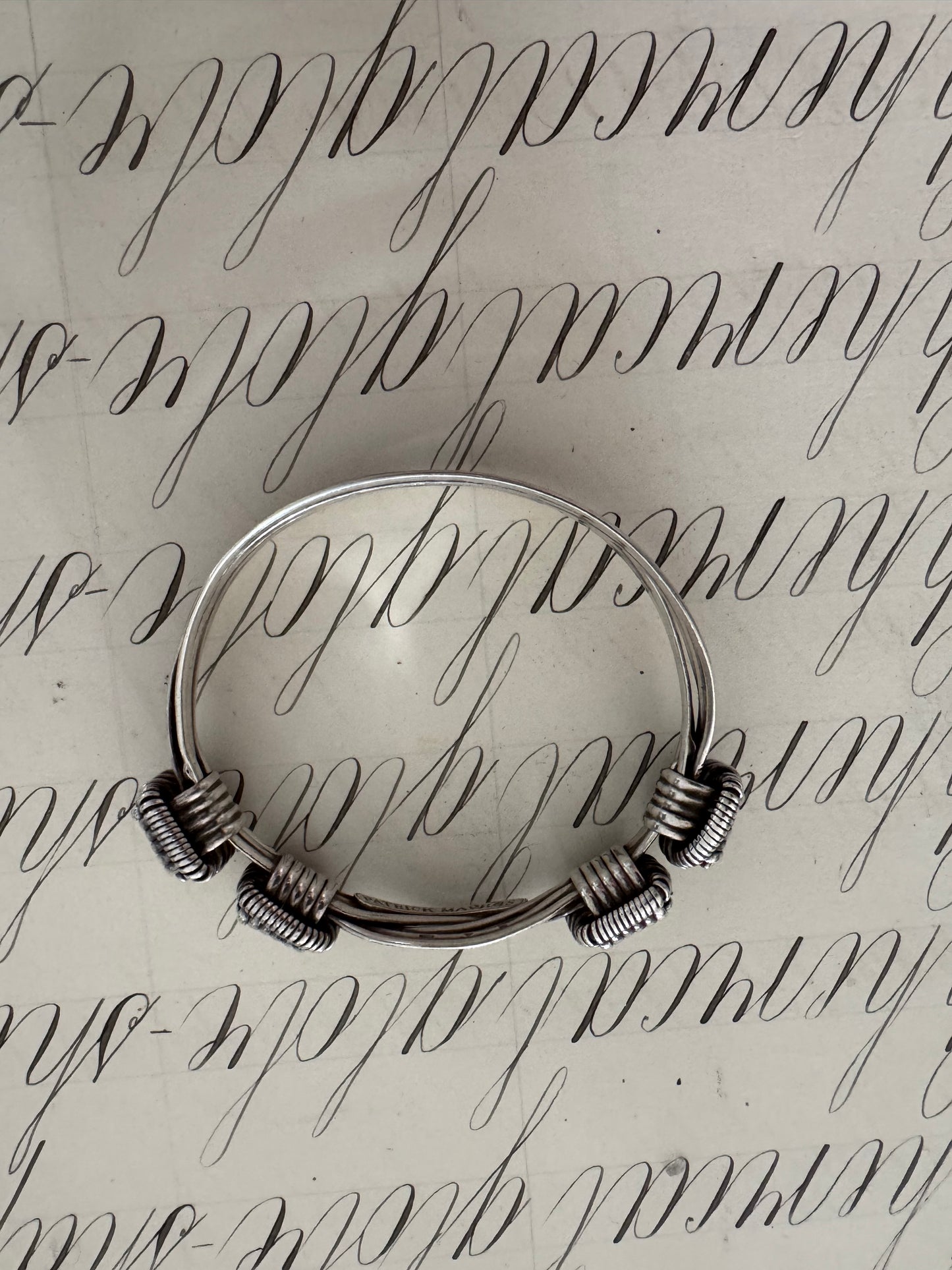Fabulous Patrick Mavros Sterling Elephant Hair Bracelet