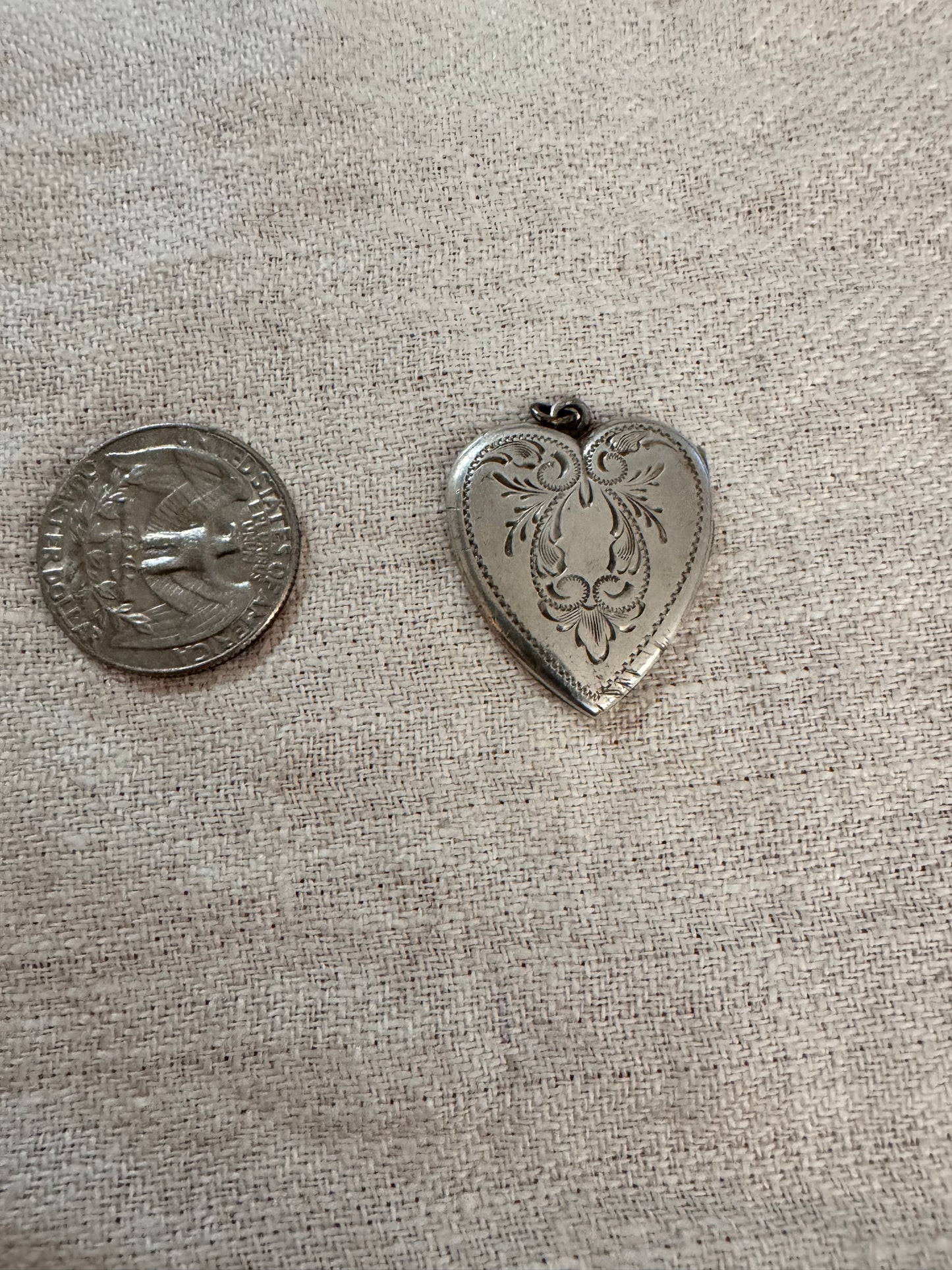 Charming Engraved Sterling Silver Locket