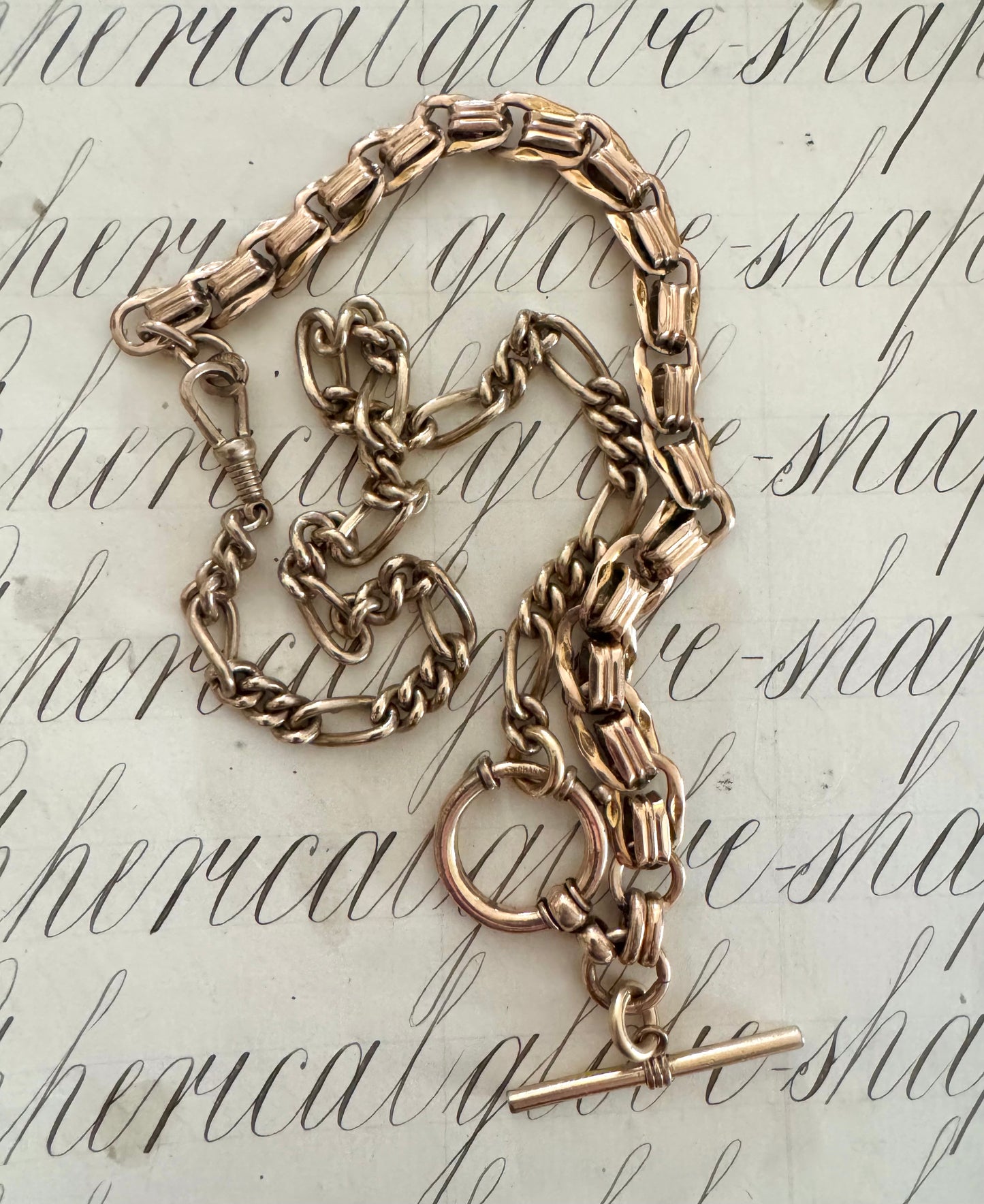 Heavy French Antique Gold Filled Watch Chain