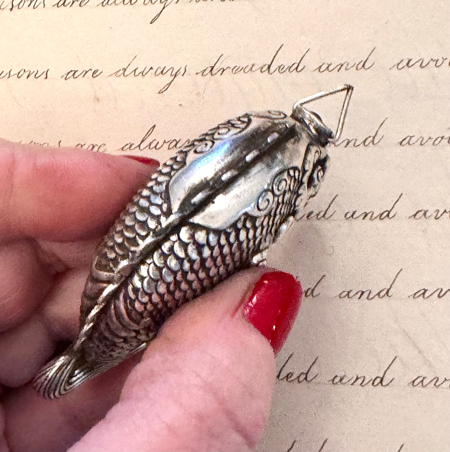 Large Rare Chinese Silver Dragon Fish