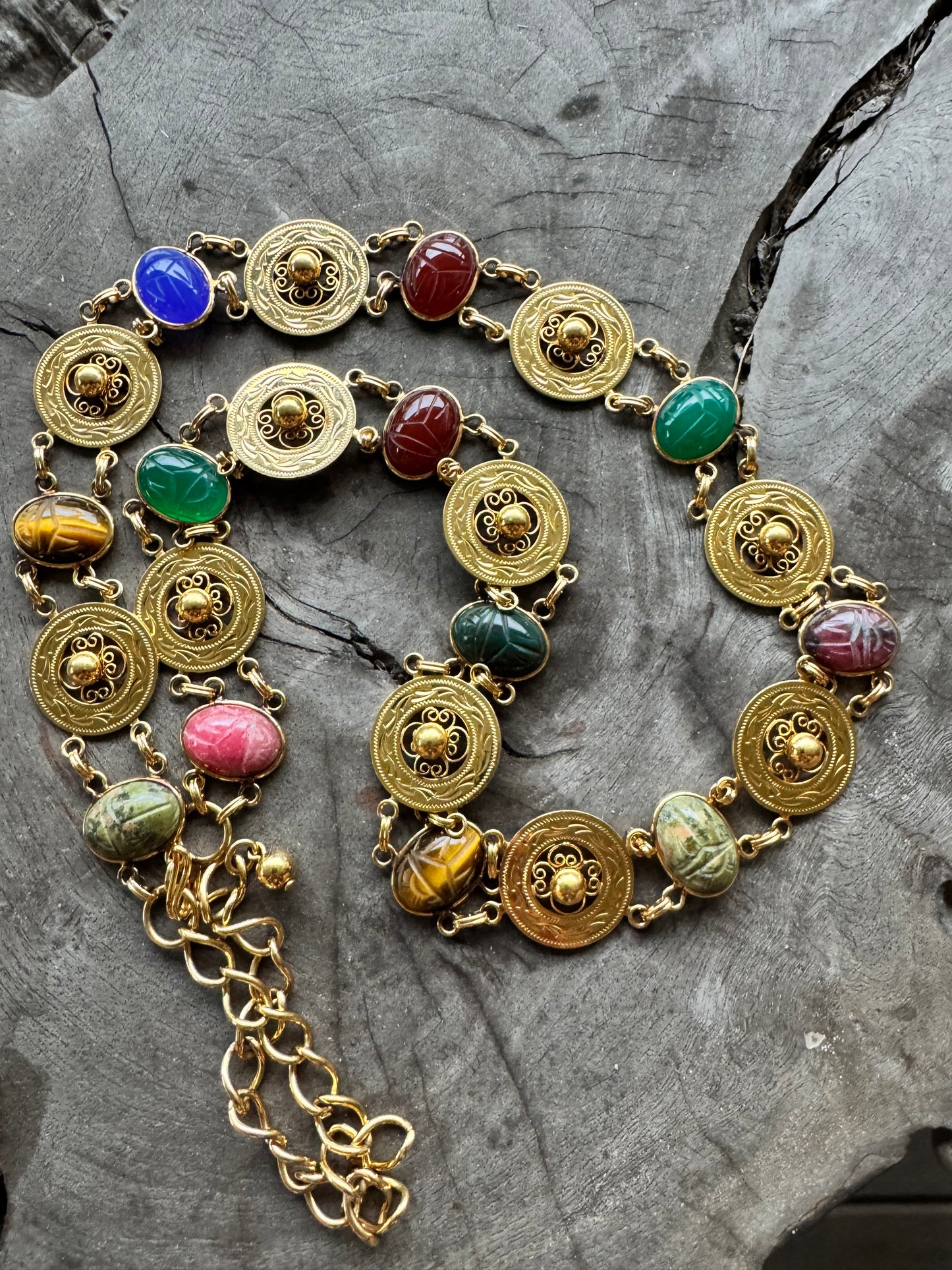 Medium Vintage Scarab Belt