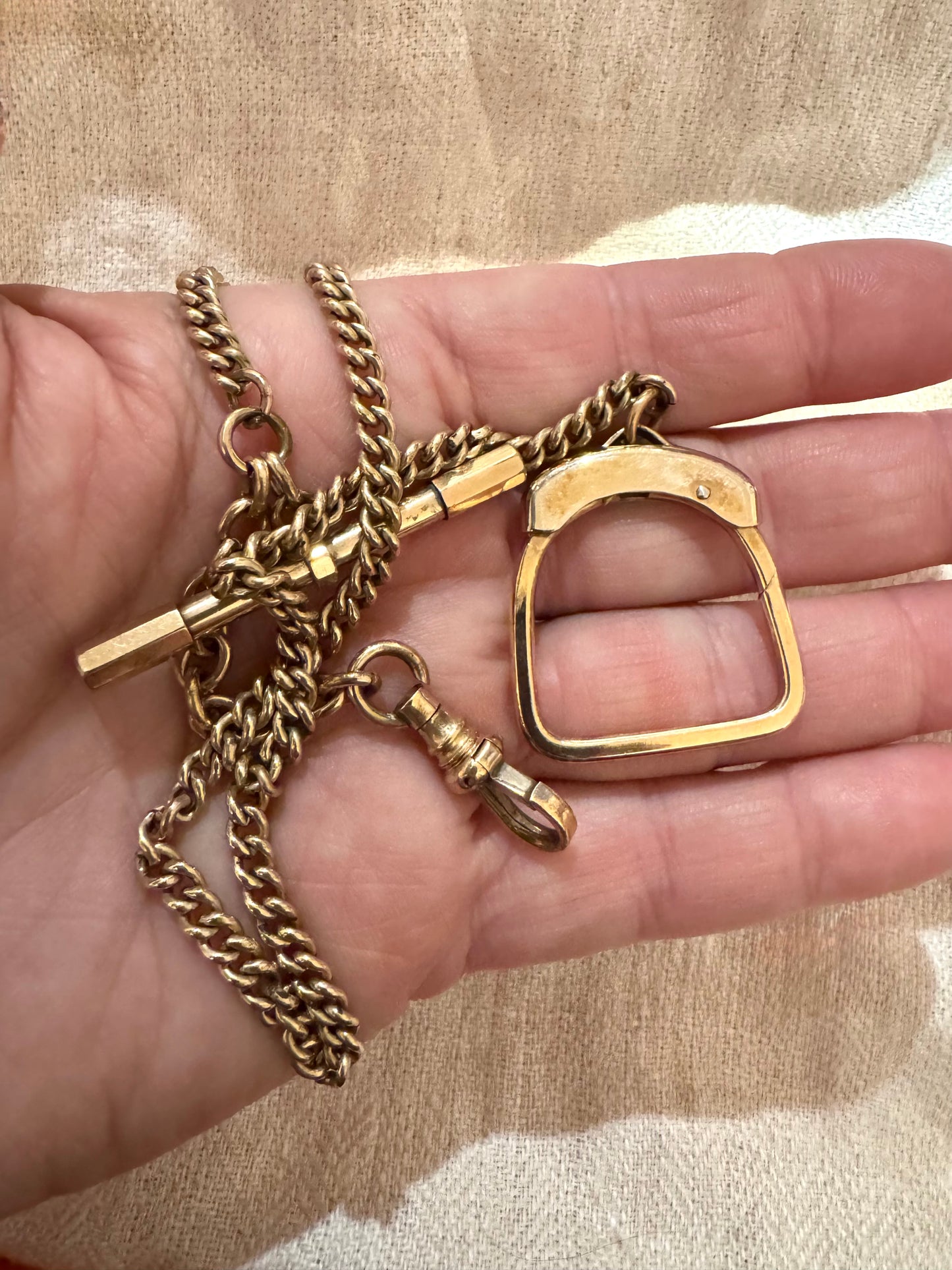 Gold Filled Vintage Watch with Large Clip