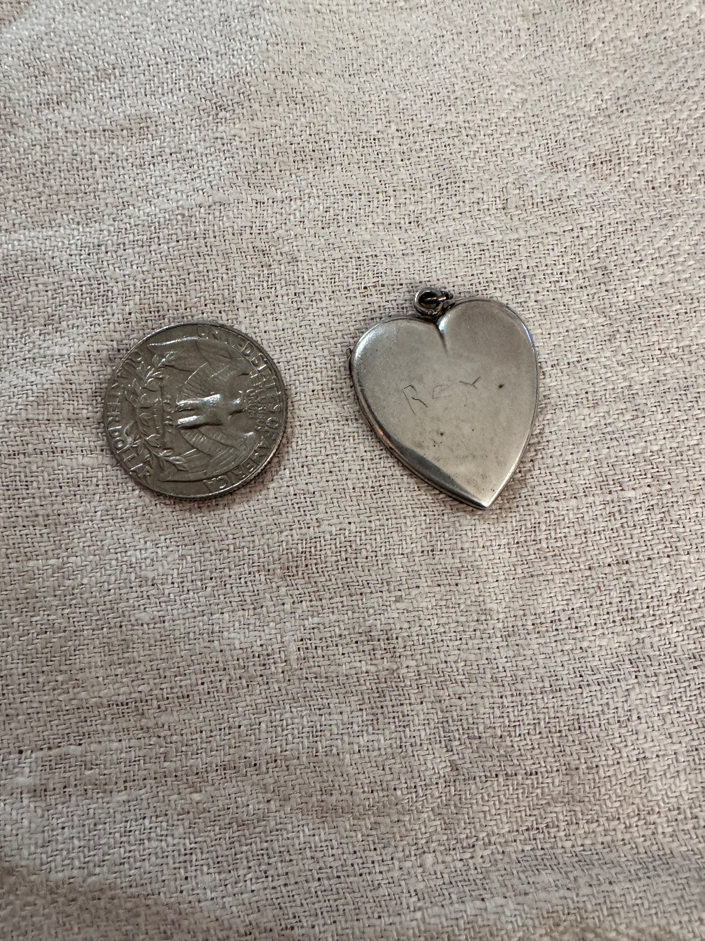 Charming Engraved Sterling Silver Locket