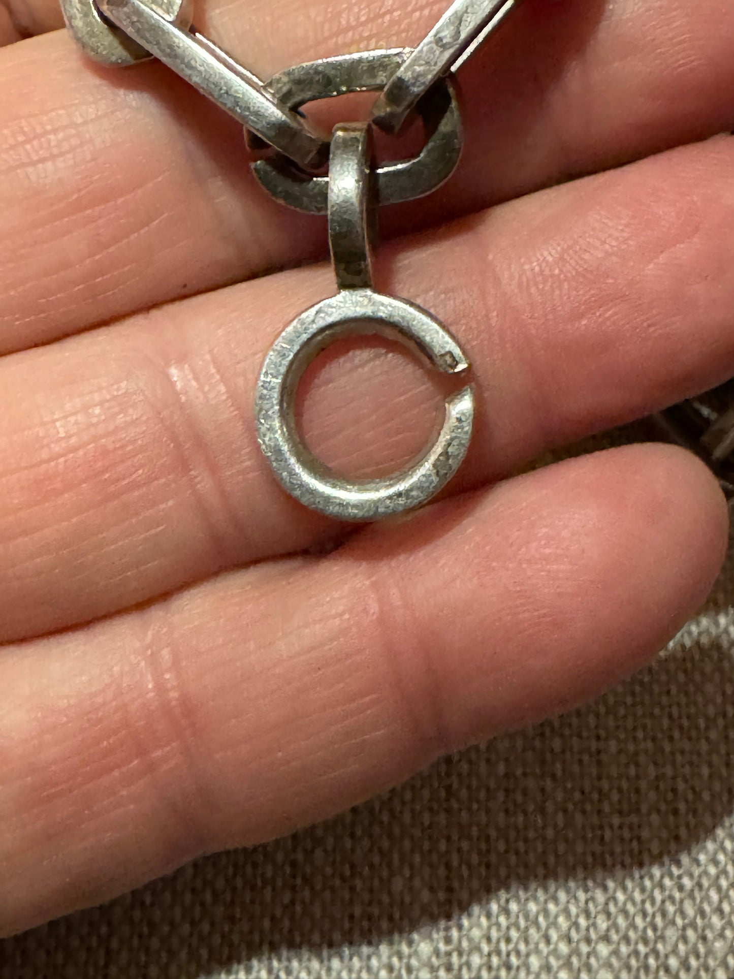 Solid and Chunky Sterling Vintage Biker Chain