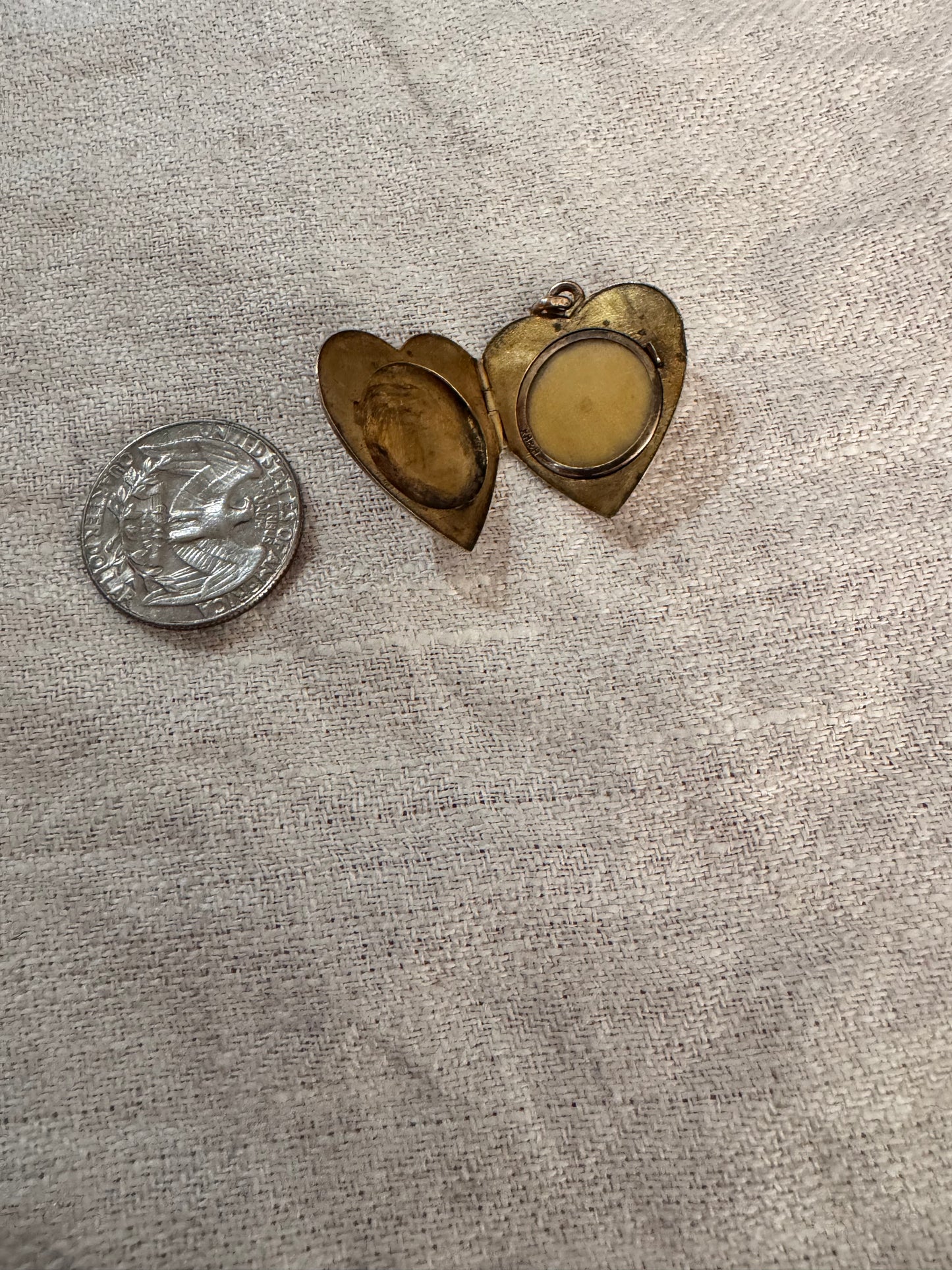 10k Gold Cased Locket with Masonic Imagery and Initials
