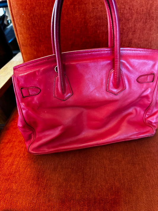 Gorgeous Red Birkin Style Bag from Suarez New York