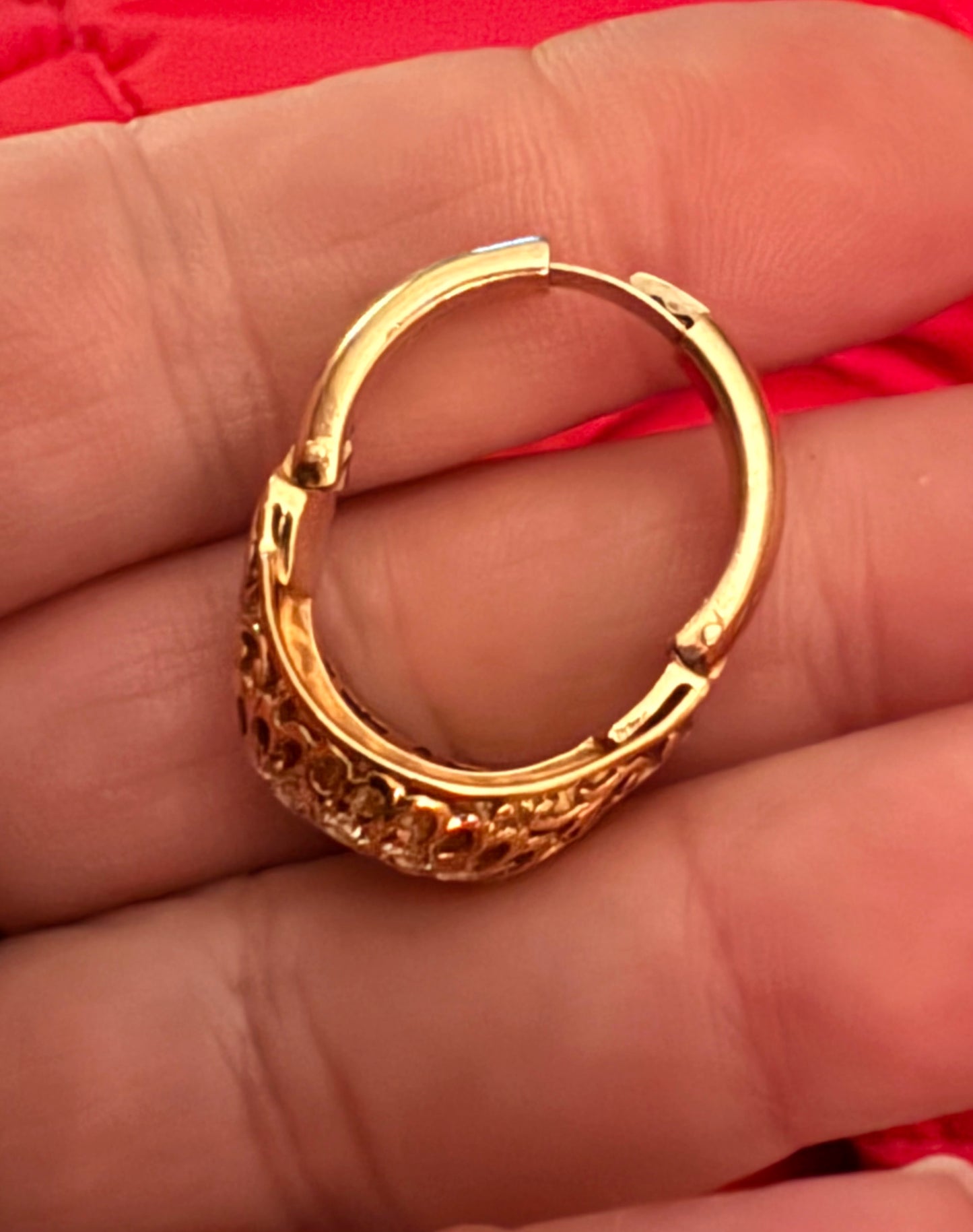 14k Diamond Cluster Ring