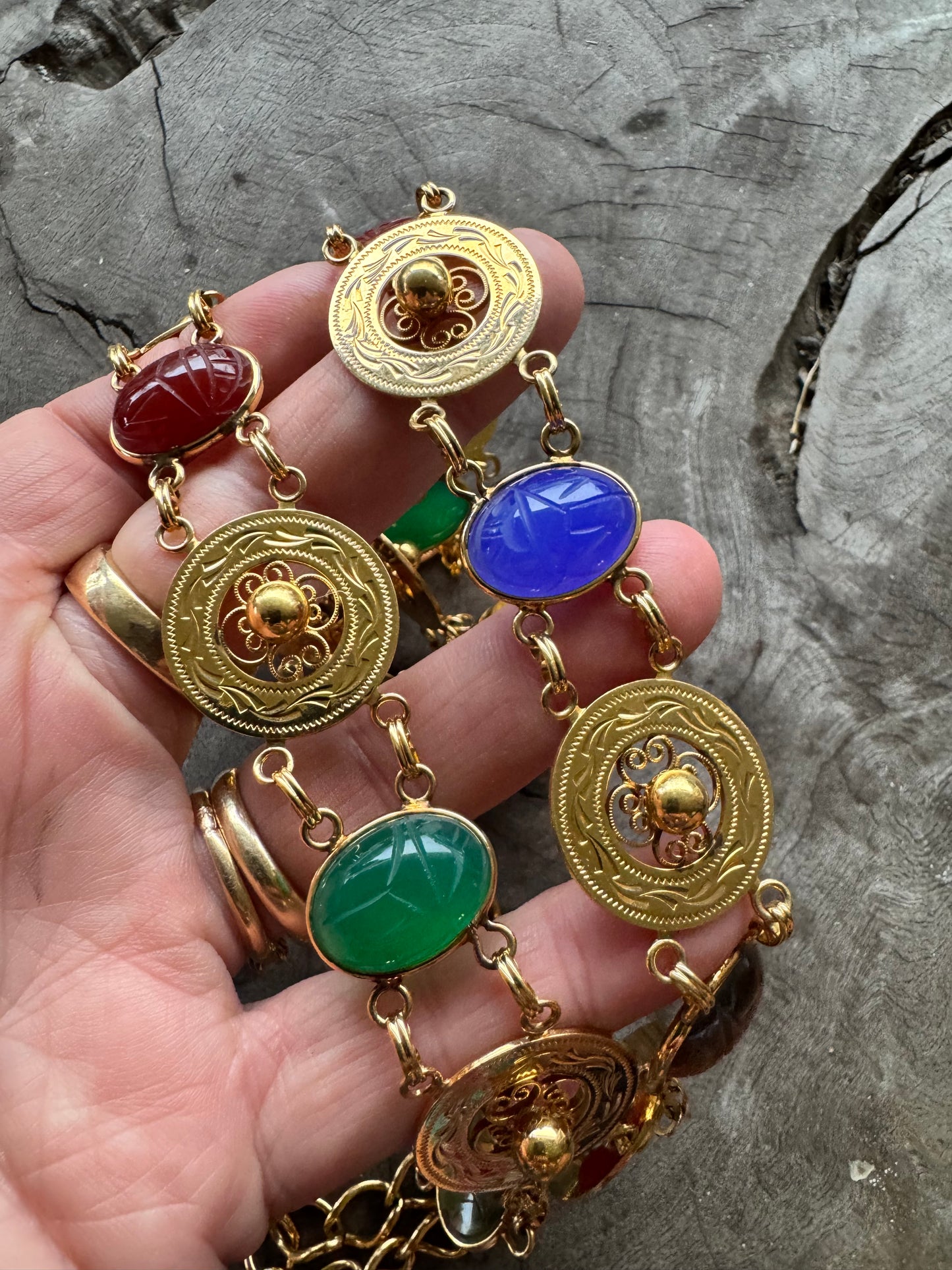 Medium Vintage Scarab Belt