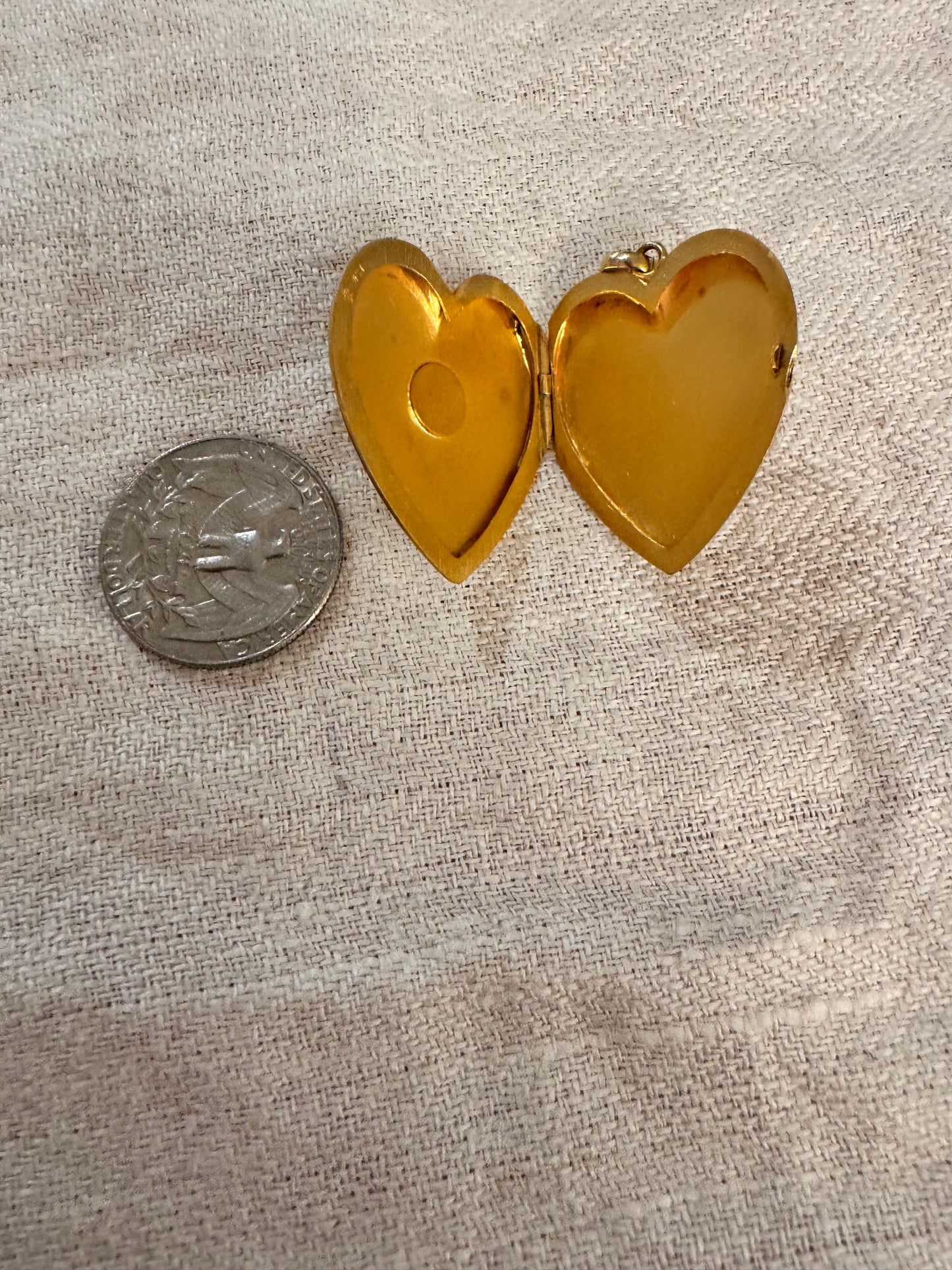 Solid 10K Gold Monogramed Locket