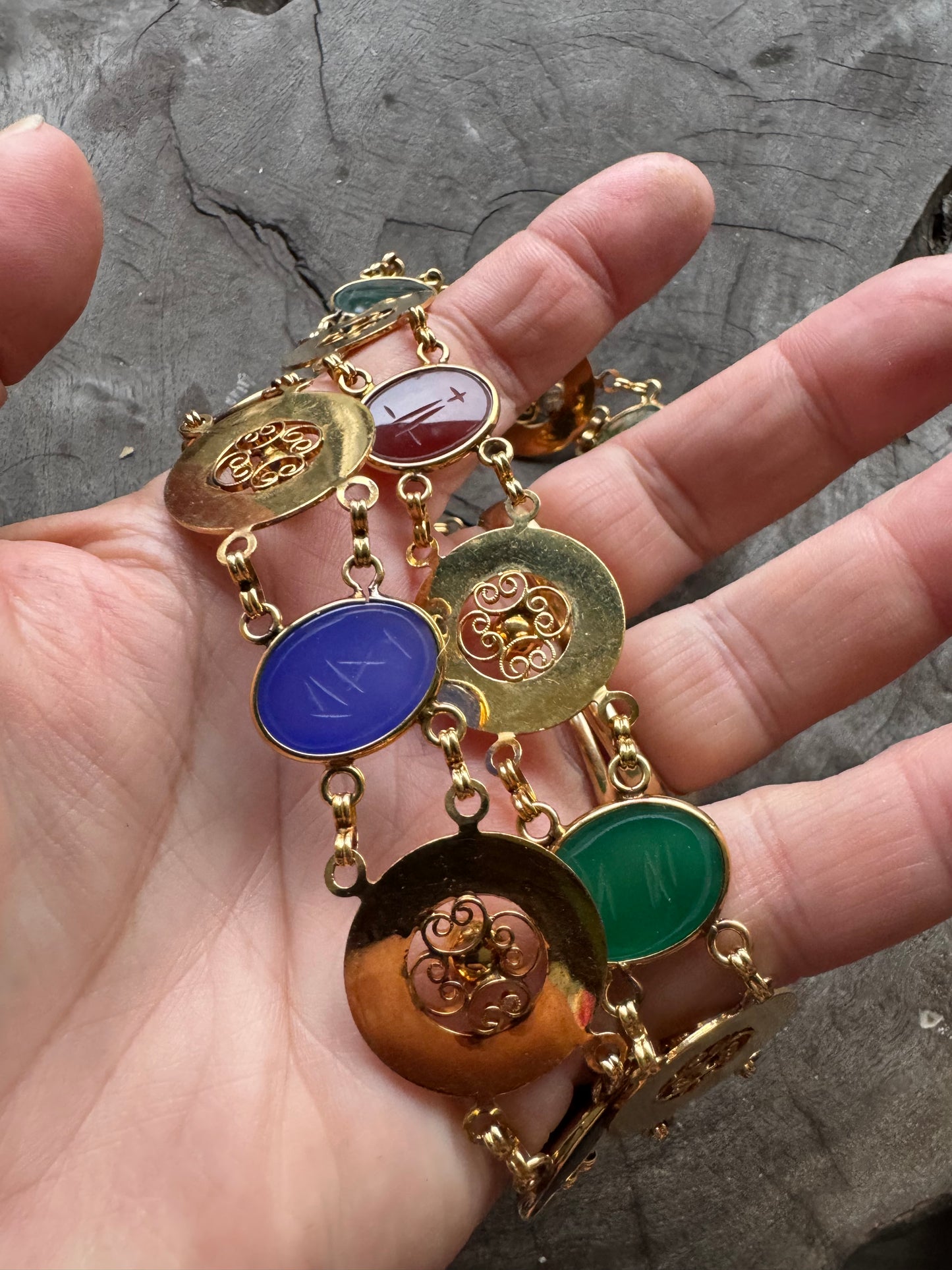 Medium Vintage Scarab Belt