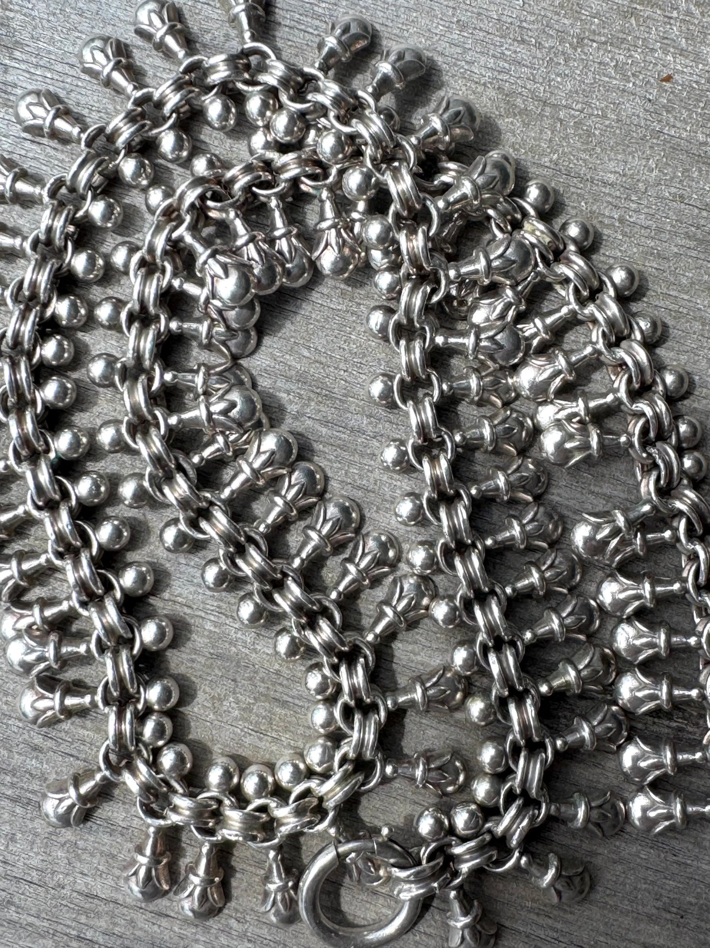 Exquisite Rare and Perfect English Victorian Sterling Bookchain