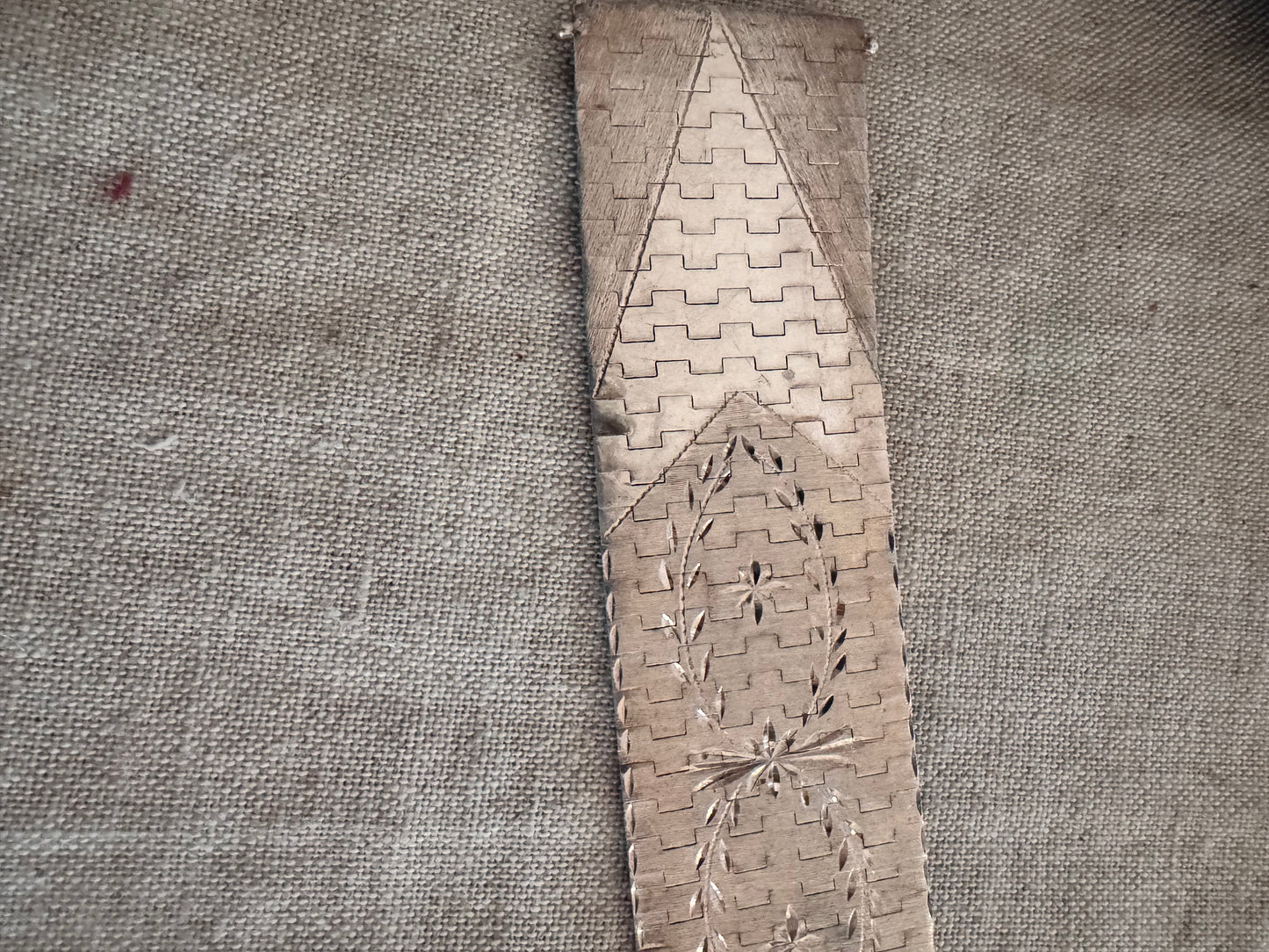 Spectacular Wide Hinged and Engraved Vintage Bracelet from Taxco