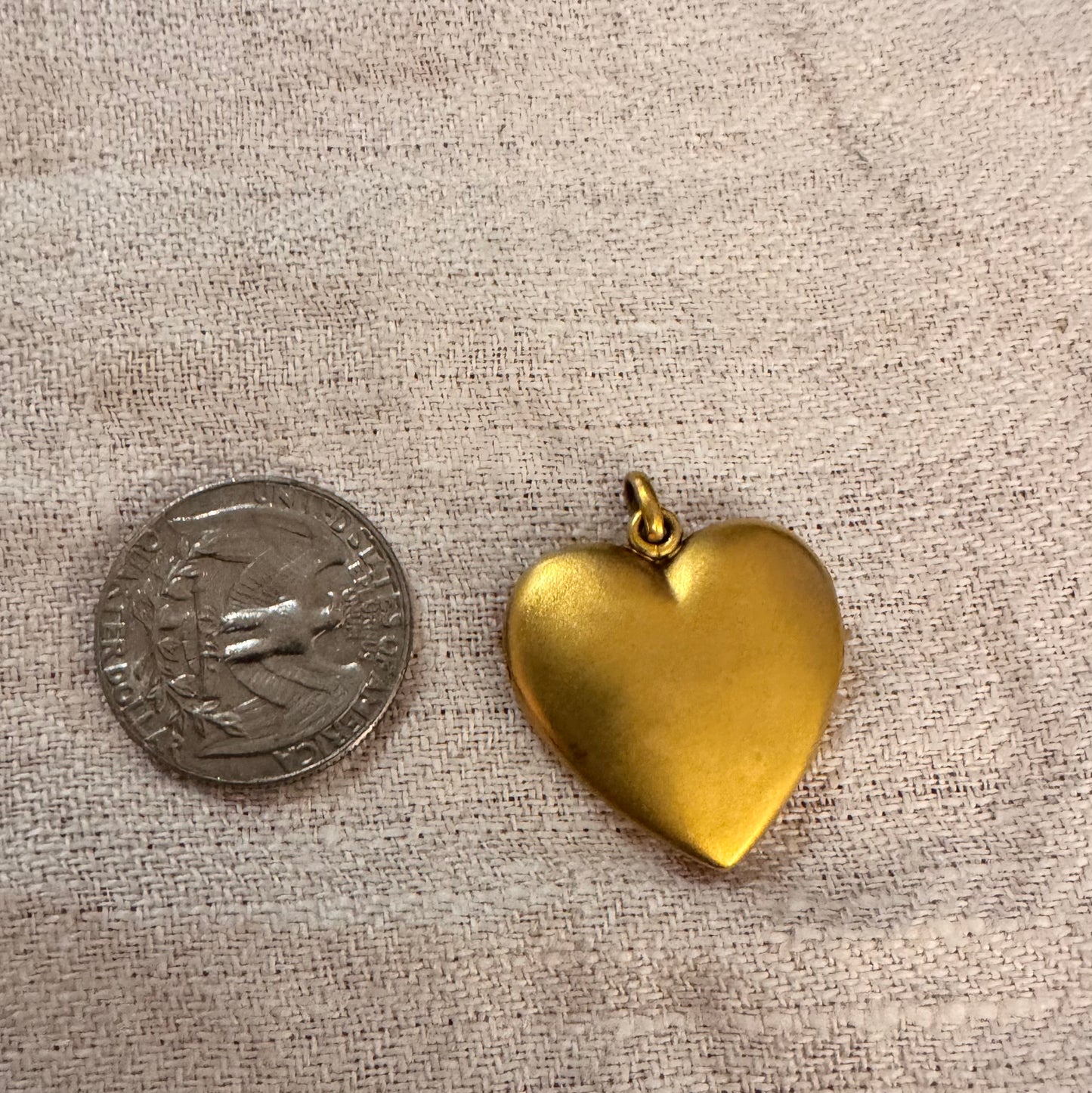 Simple Plain 10k Gold Cased Locket