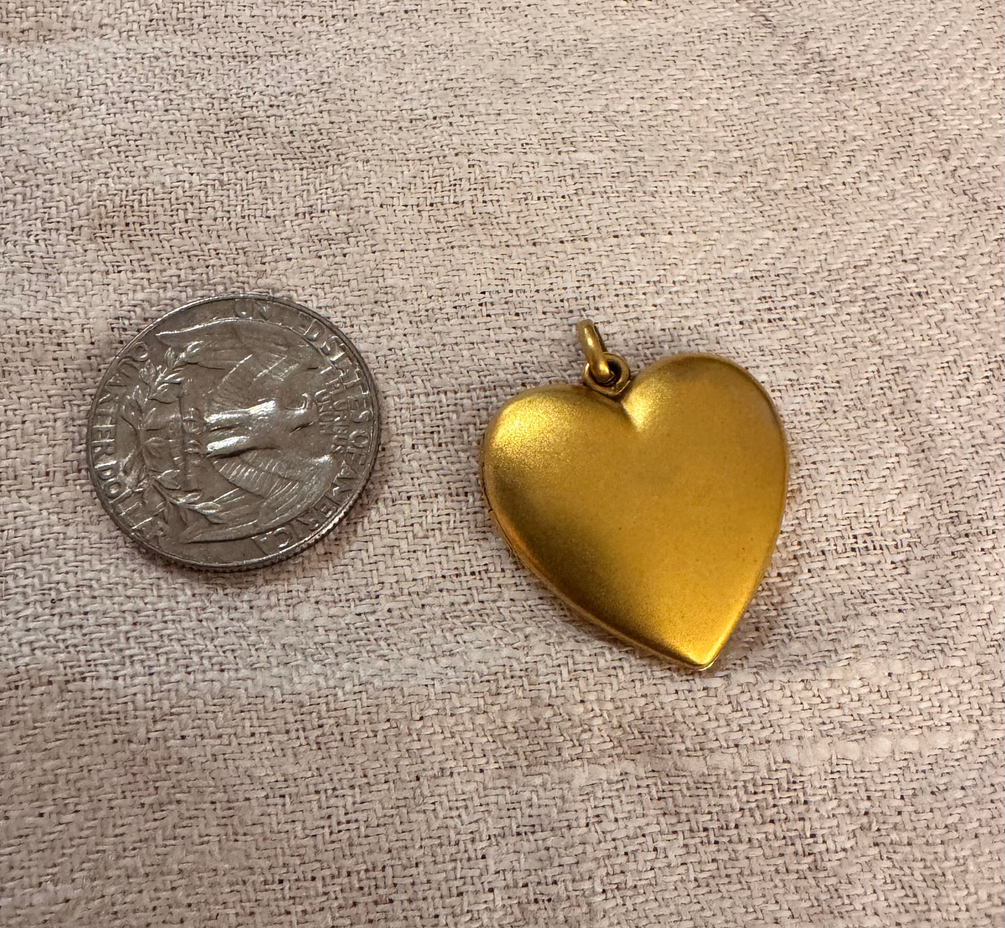 Simple Plain 10k Gold Cased Locket