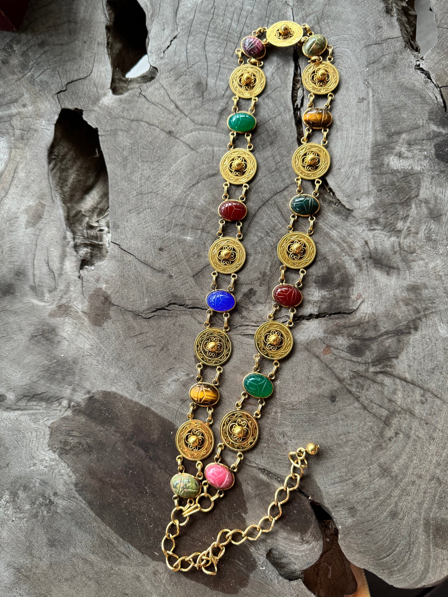 Medium Vintage Scarab Belt