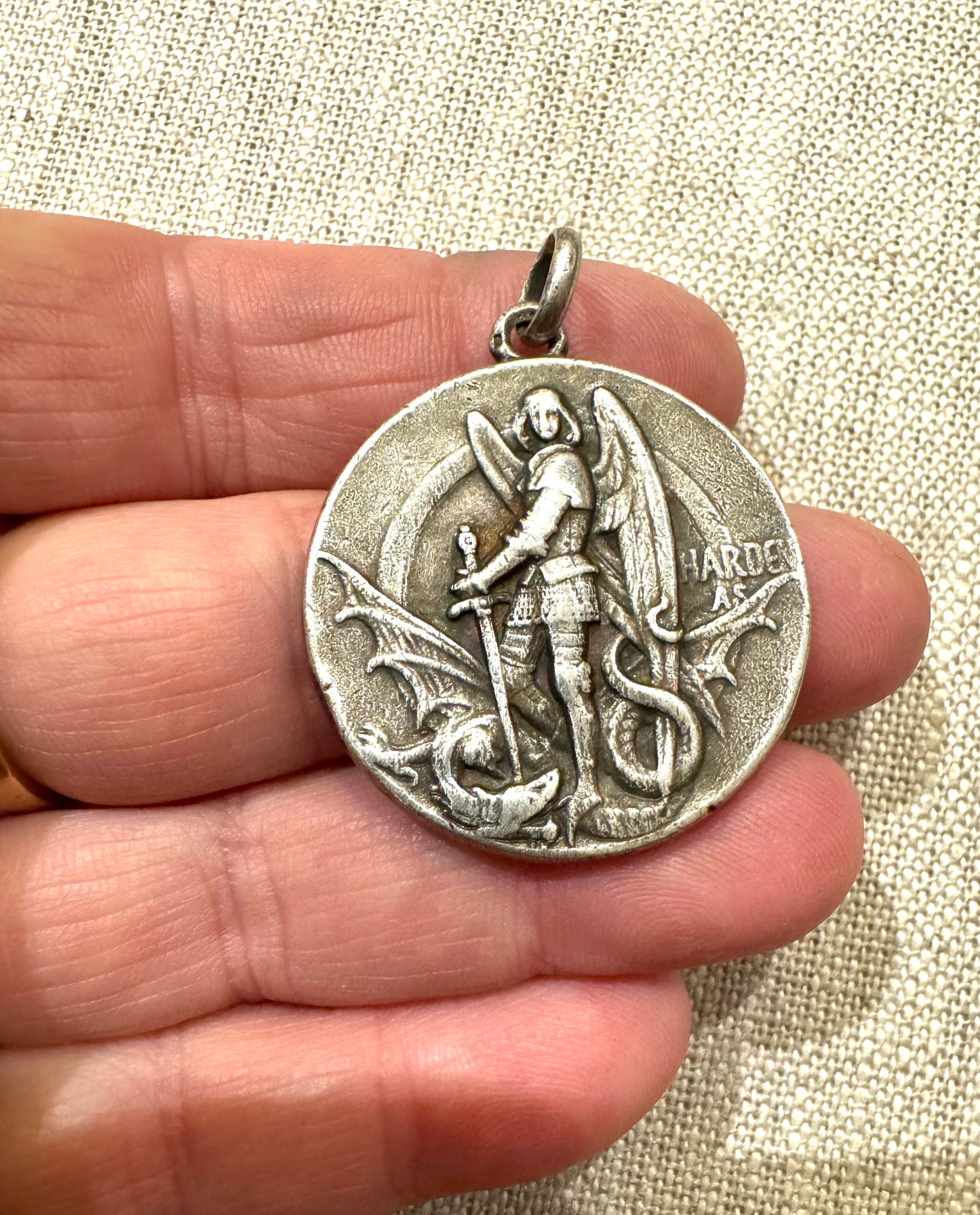 Fab French St. George and the Dragon Medallion