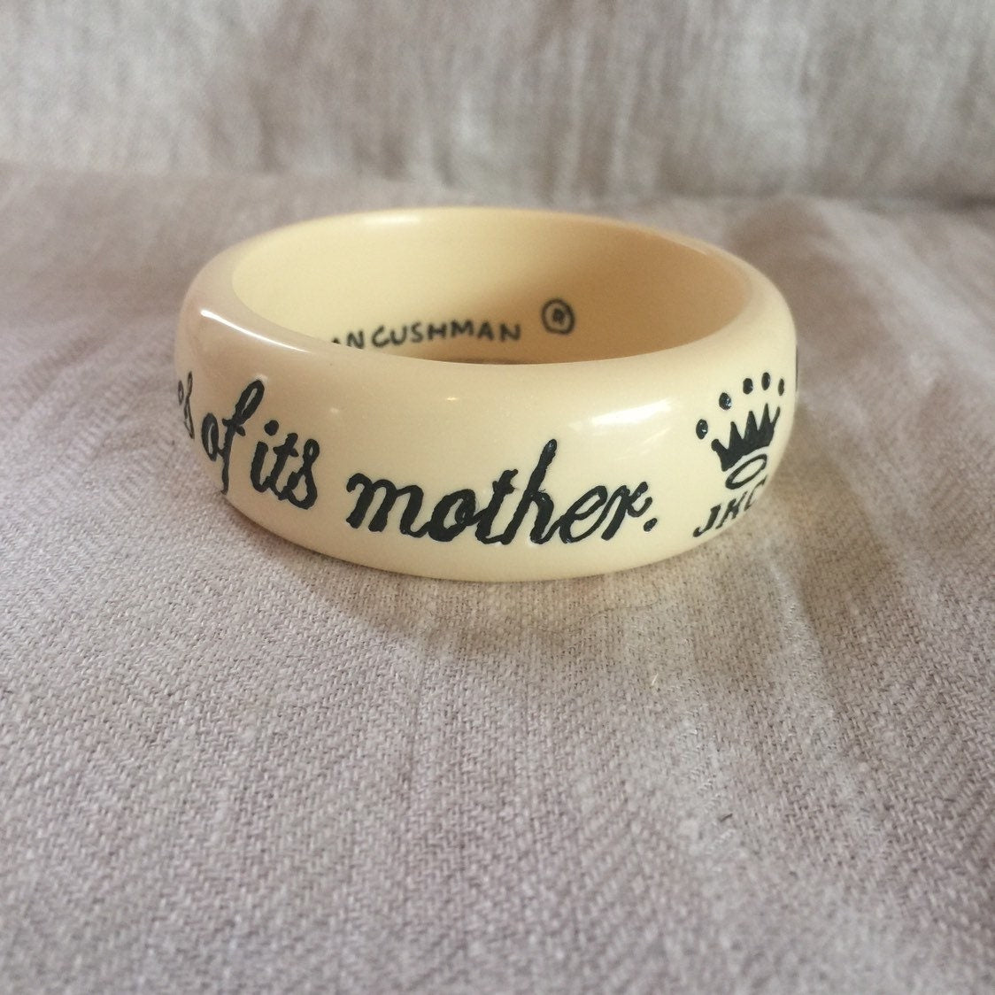 Every beetle is a gazelle in the eyes of its mother - Nantucket Bangle