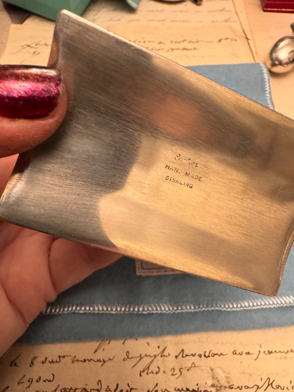 Rare Handmade Sterling Cartier Shopping Bag