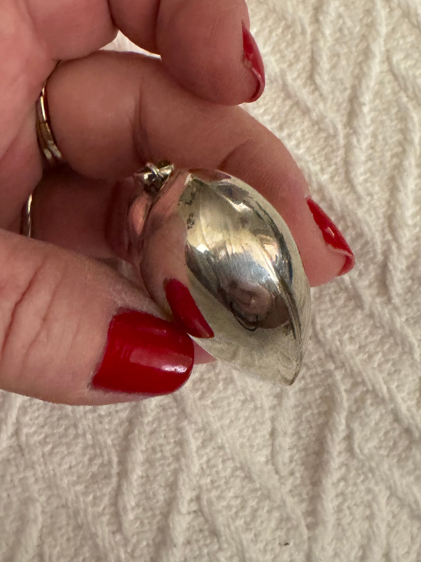 The Most Perfecy Proportioned Vintage Sterling Silver Heart Pendant