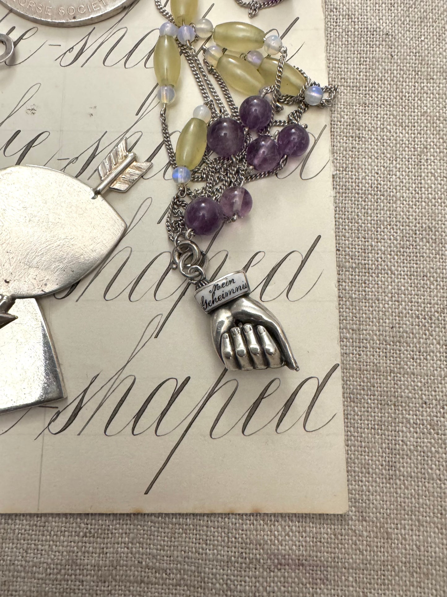 Incredibly Rare German Opening Hand “My Secret” Pendant