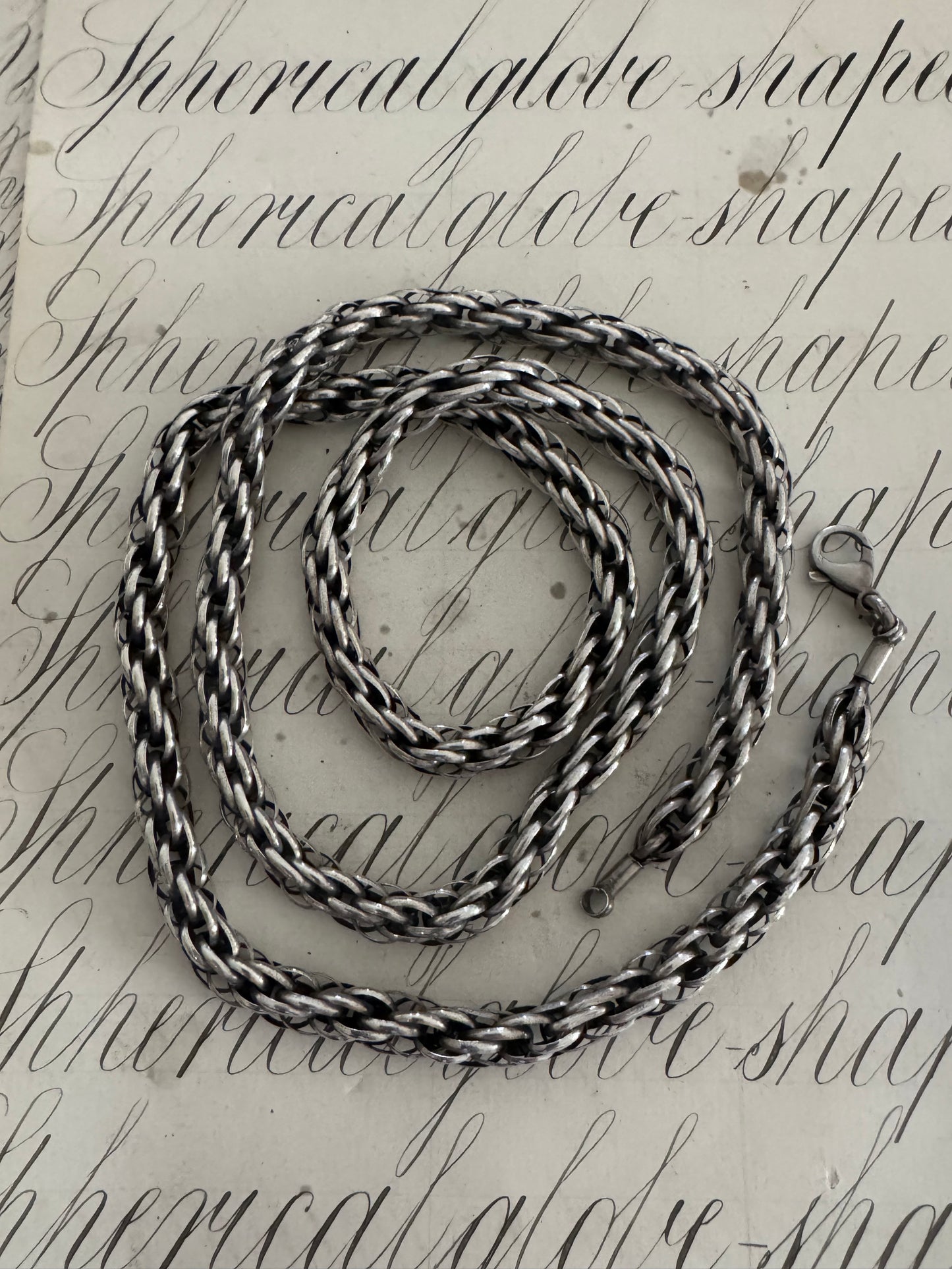 Beautiful Hand Made Russian Extra Long Rope Chain Necklace