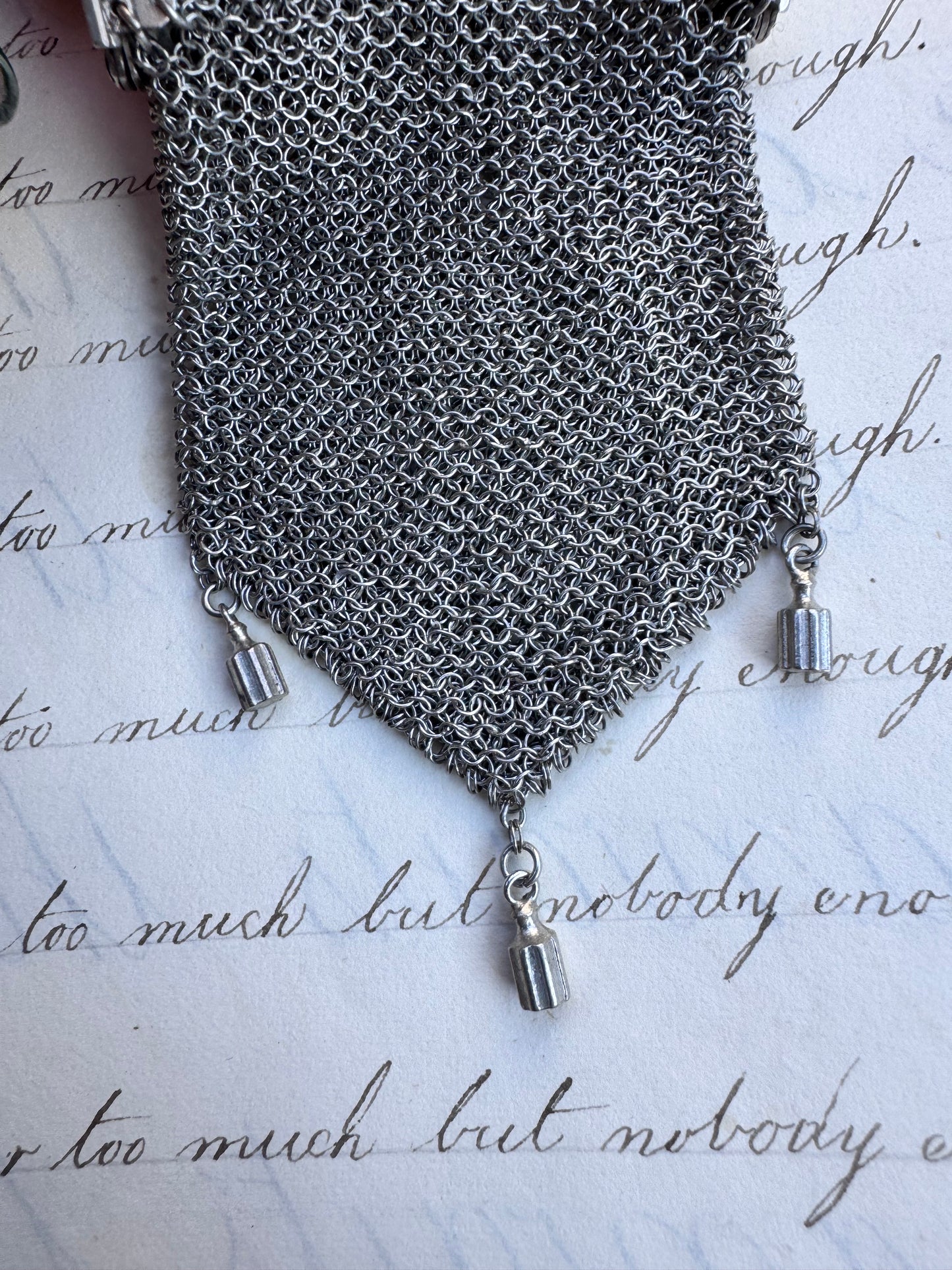 Antique French Silver Miniature Purse 2