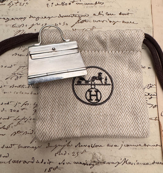 Sterling Silver Hermès Kelly Bag