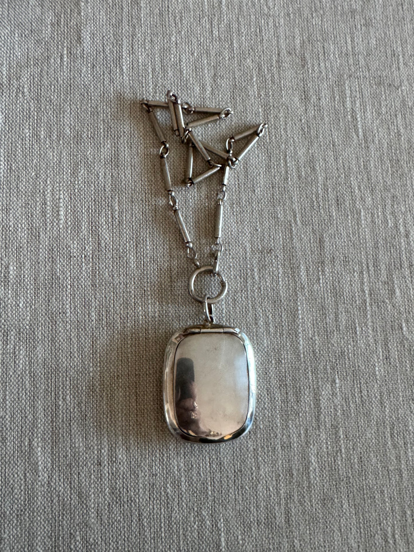 Simple and Elegant Sterling Silver Compact