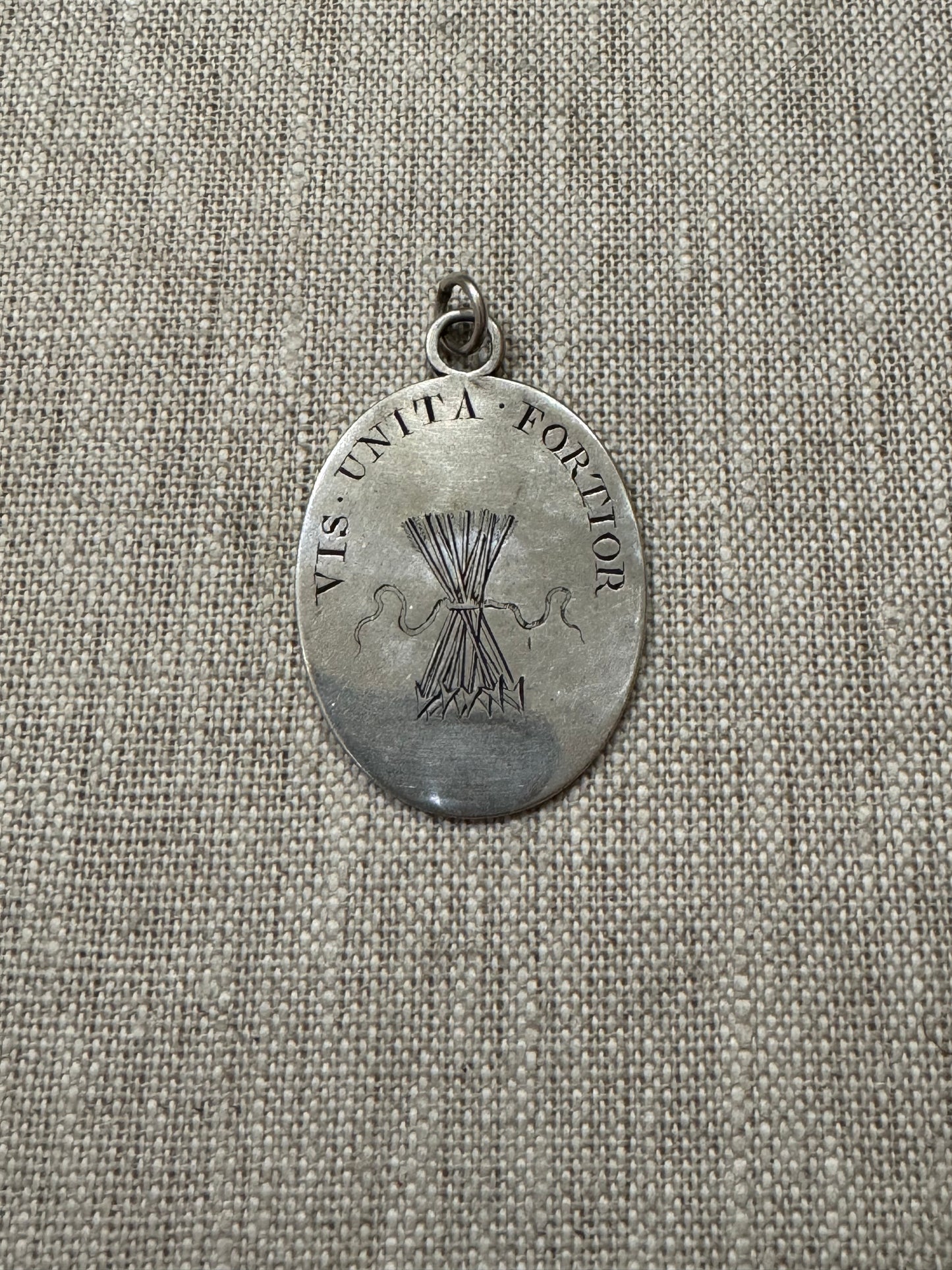 Rare and Collectible English Georgian Strength and Friendship Medallion