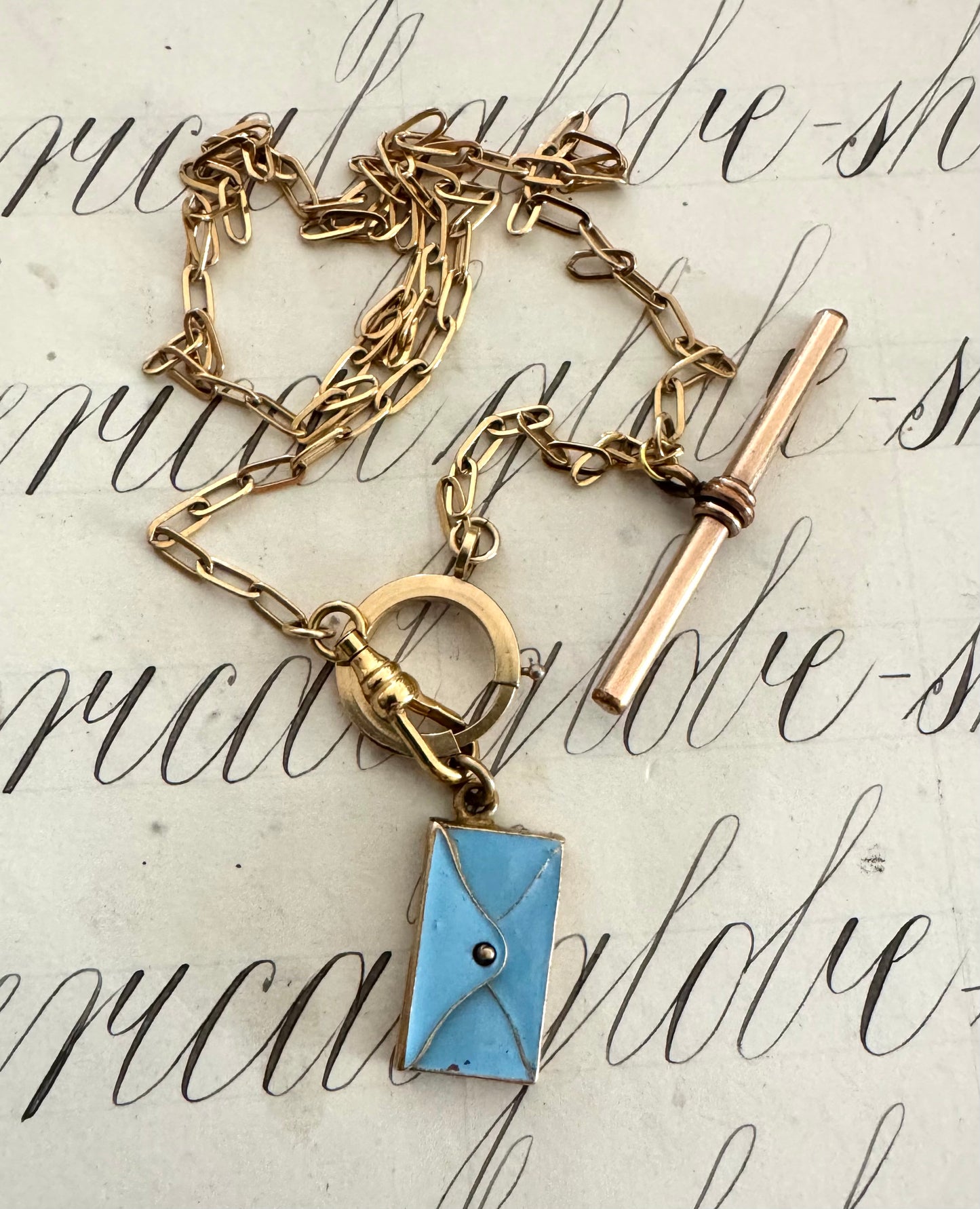 Rare and Romantic French I Love You Love Note Charm