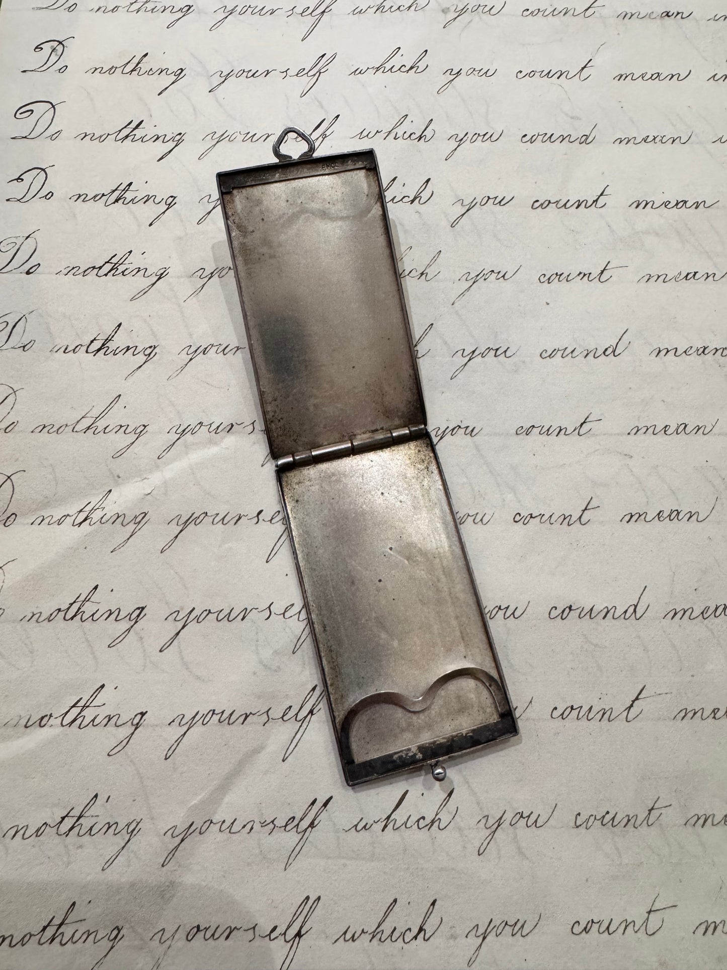 Beautiful Masonic Match Safe with 14k Gold Inlay