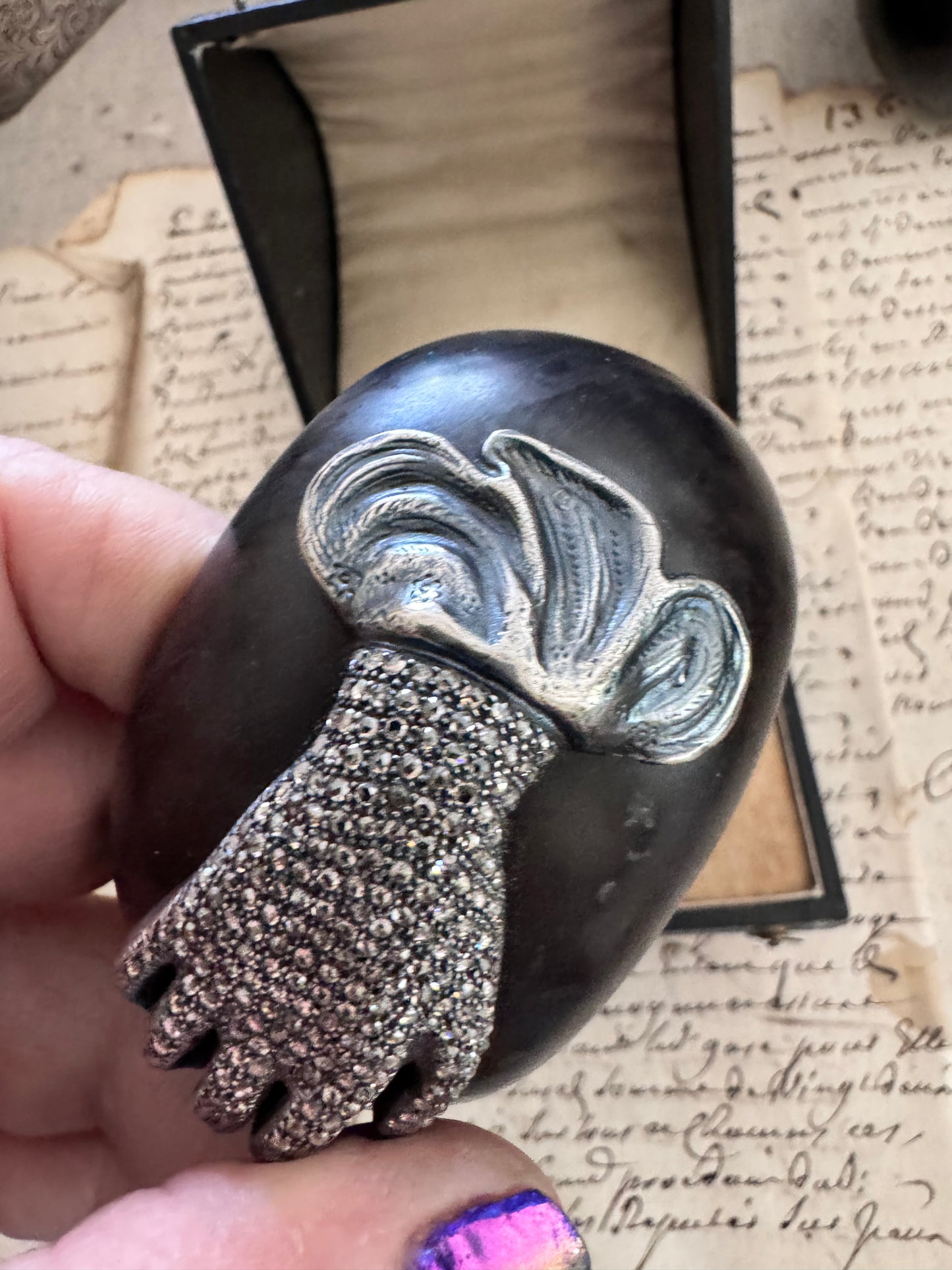 JKC Diamond and Ebony Hand Cuff