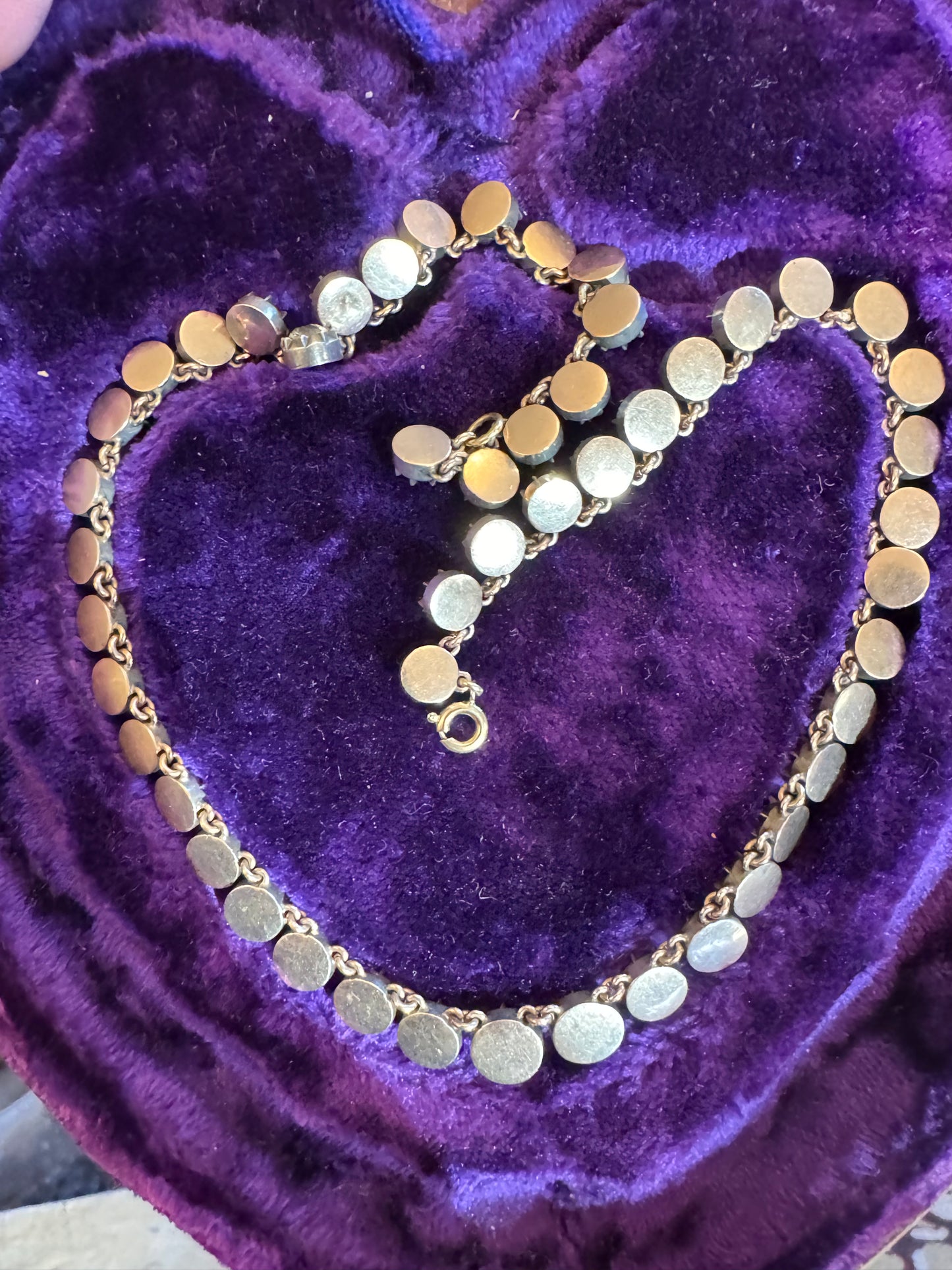 Antique Clear Past Riviére Necklace