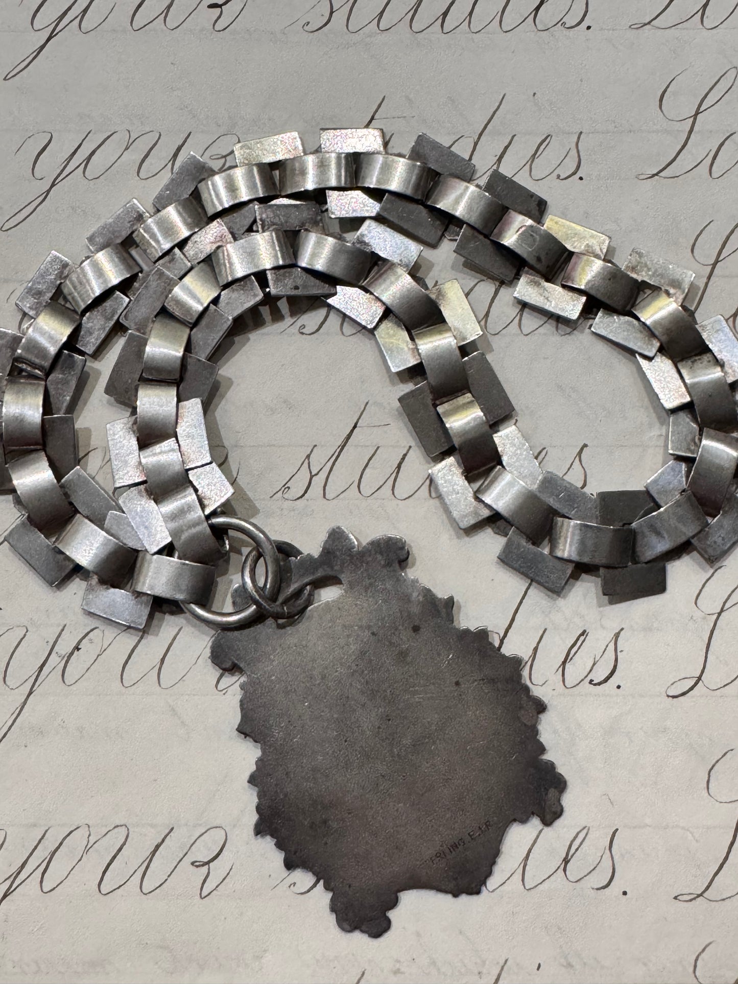 Fab sterling book chain with Sterling luggage tag