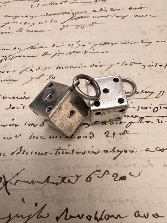 Two Taxco Vintage Mexican Sterling Dice