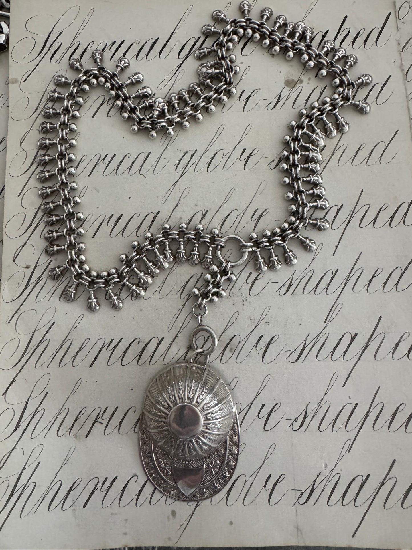 Exquisite Rare and Perfect English Victorian Sterling Bookchain