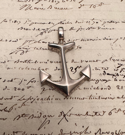Gorgeous Huge Sterling Anchor