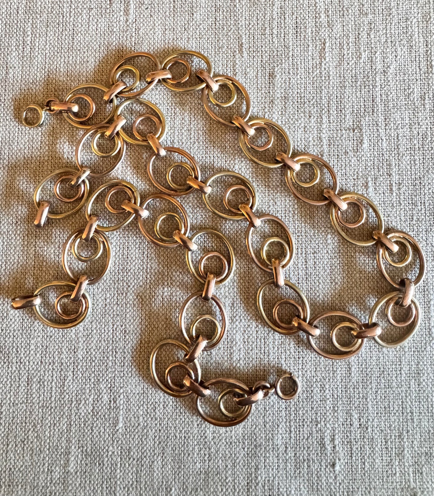 Amazing Sterling Vermeil Necklace and Bracelet Set