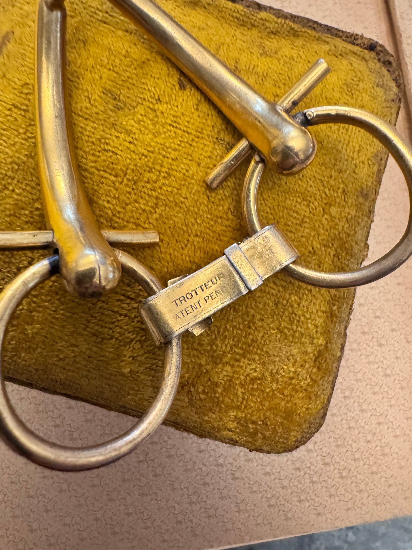 Fantastic Gold Plated Silver Equestrian Horsebit Bracelet