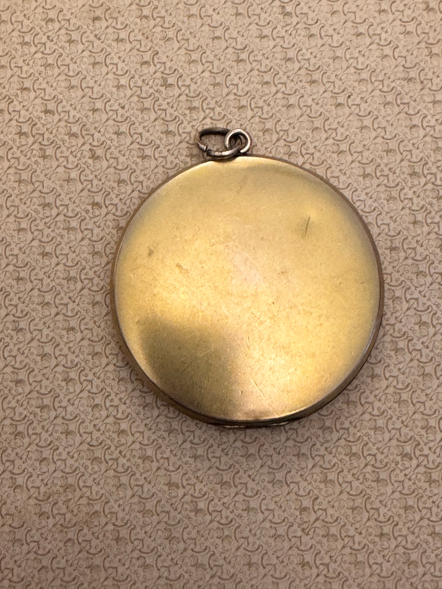 Large Round Gold Filled Art Nouveau Locket