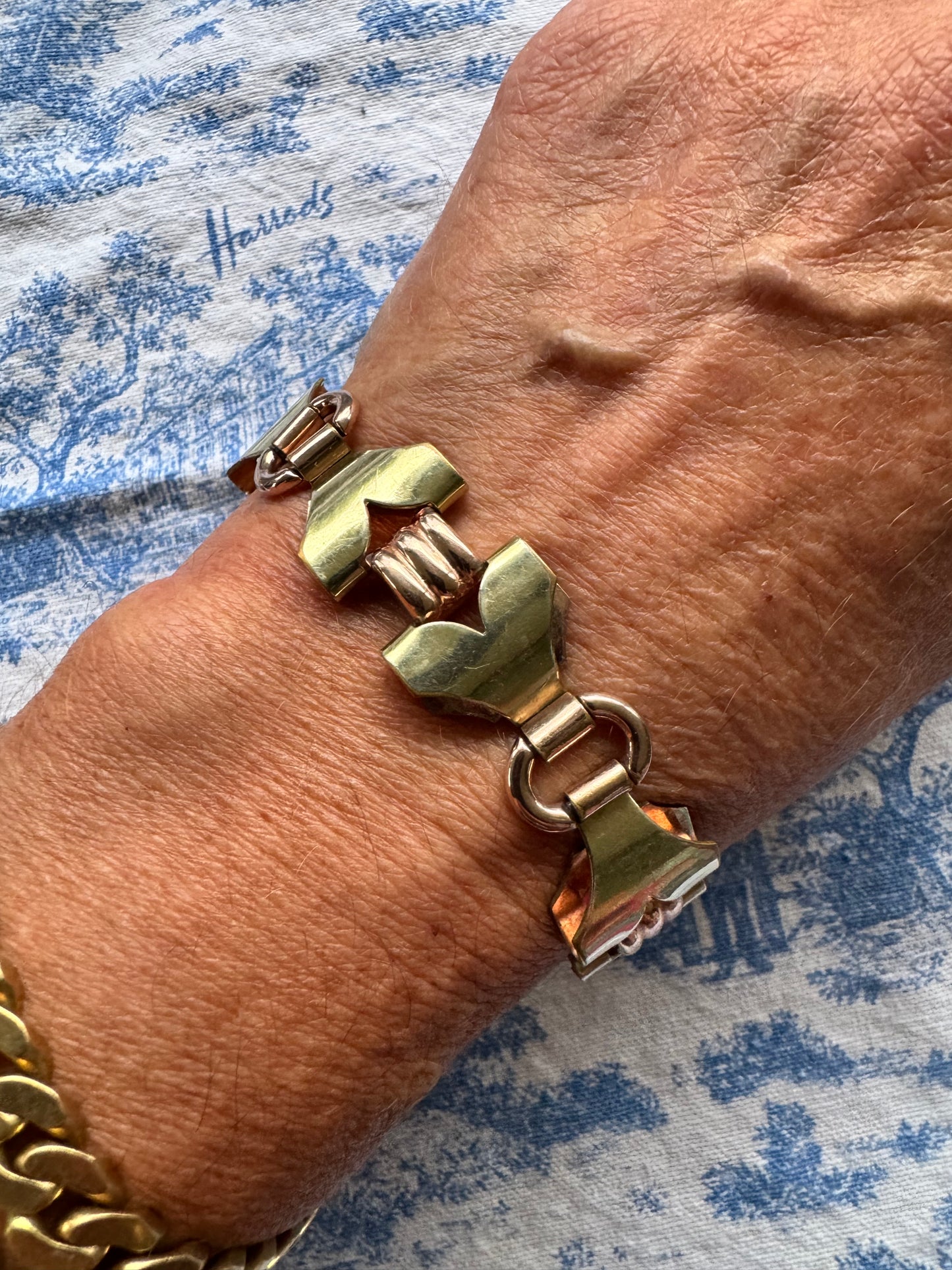 Vintage Kreisler 2-Tone Gold Filled Bracelet