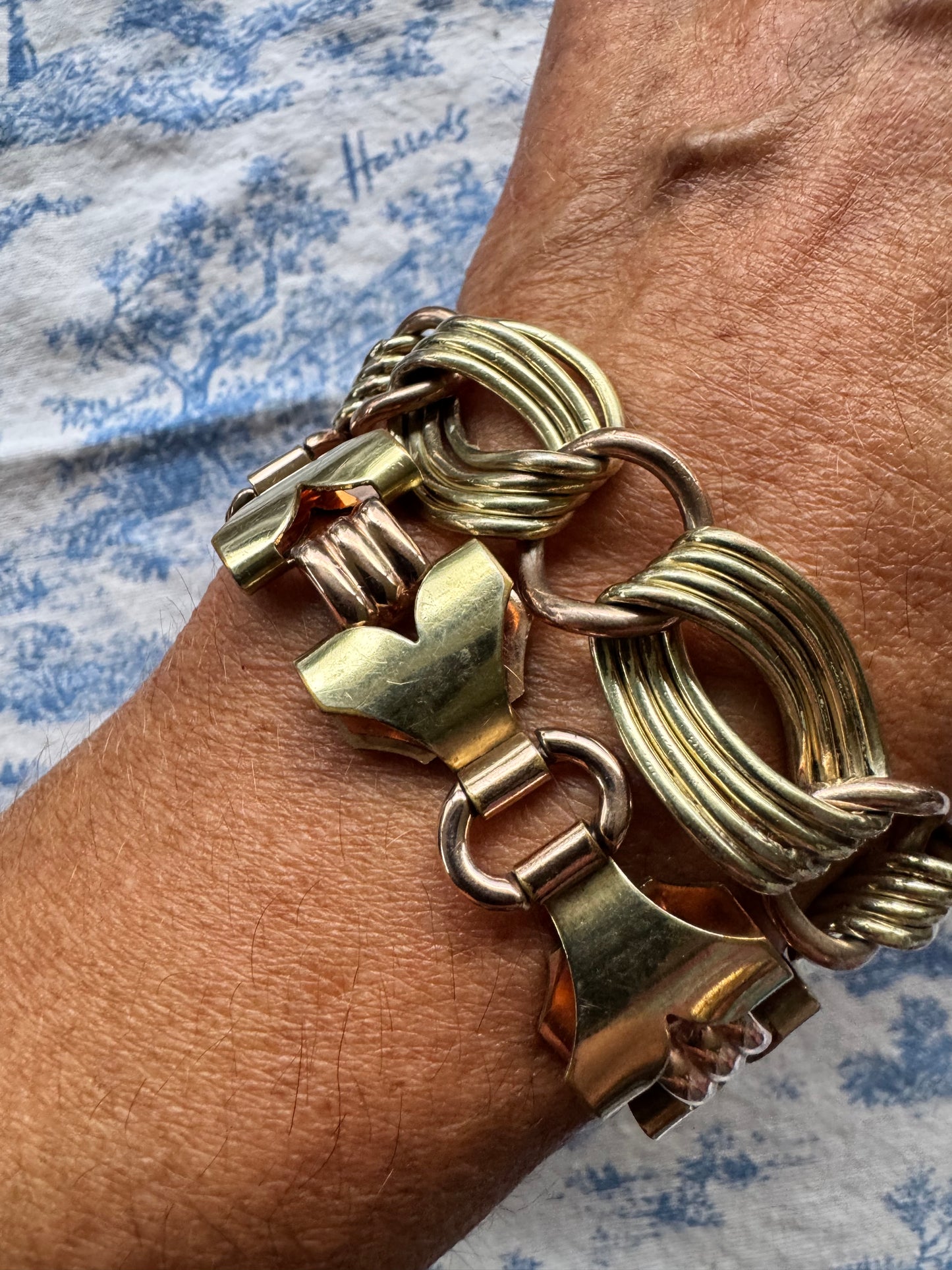 Vintage Kreisler 2-Tone Gold Filled Bracelet