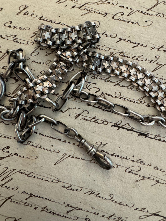 Sterling silver Victorian watchchain