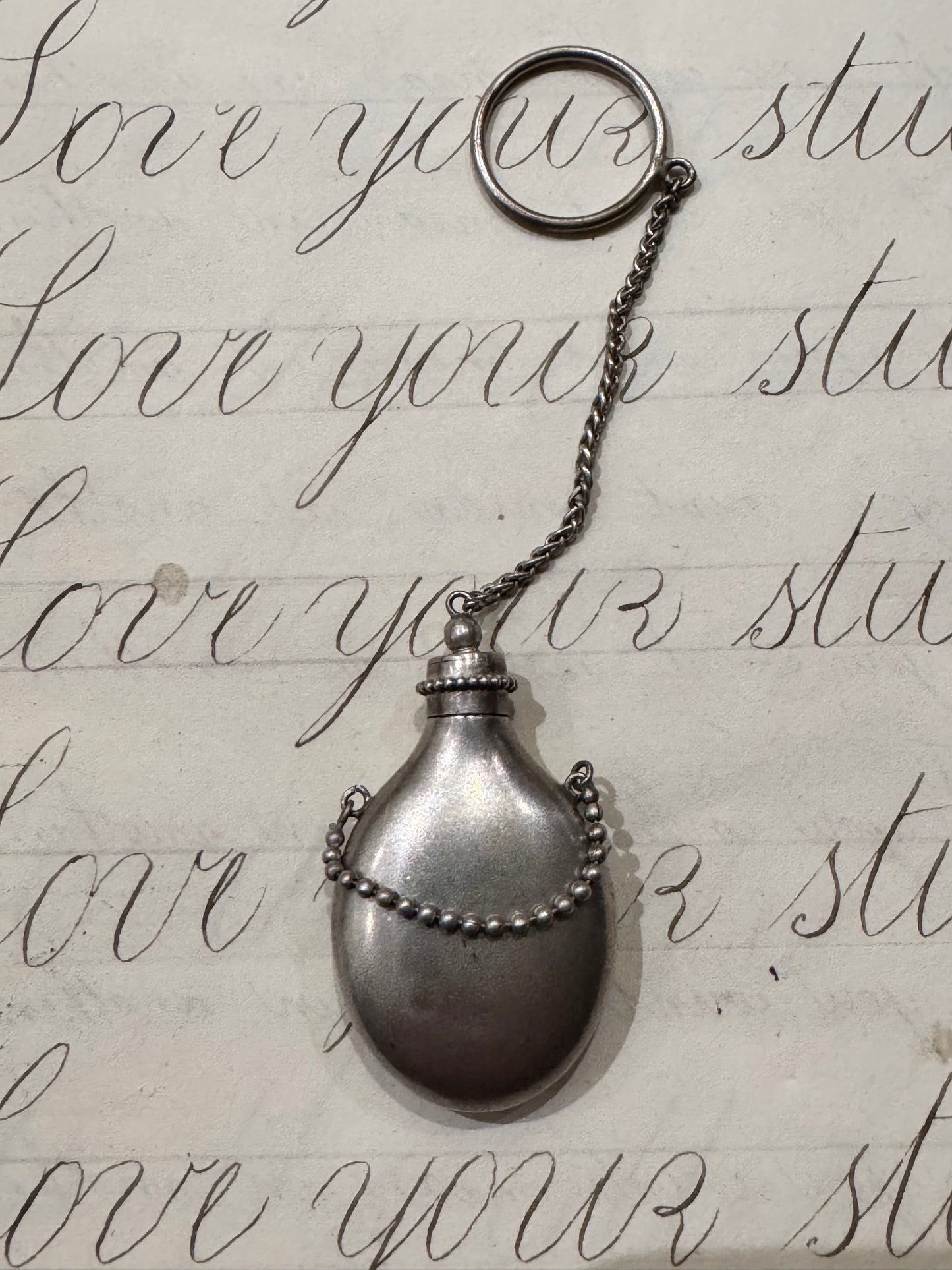 Lovely Norwegian Sterling Miniature Perfume Bottle